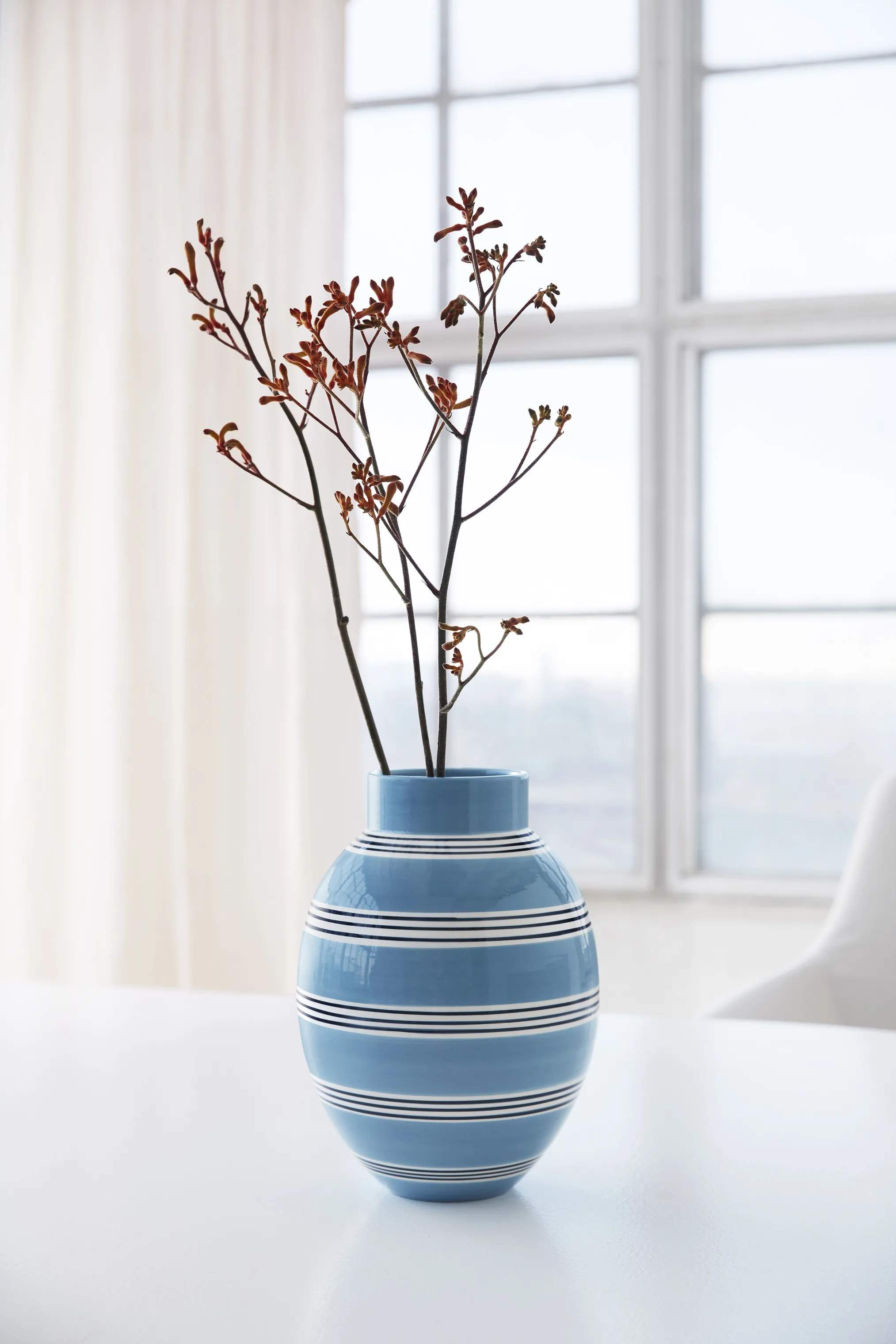 Kähler Vaser Omaggio Nuovo Vase i Blå, 30 cm, 2