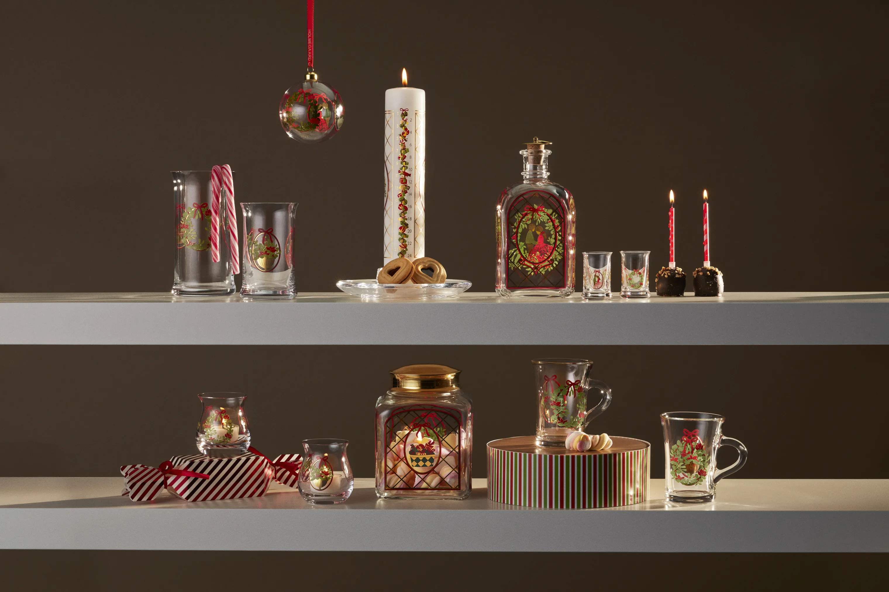 Holmegaard Ølglas Christmas 2025 Ølglas i Multifarvet, 3
