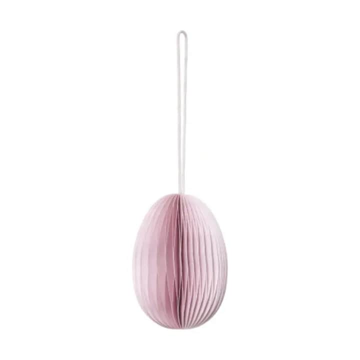 Broste Copenhagen Påskeæg og ophæng Megan Papir Ornament i Pink, 1