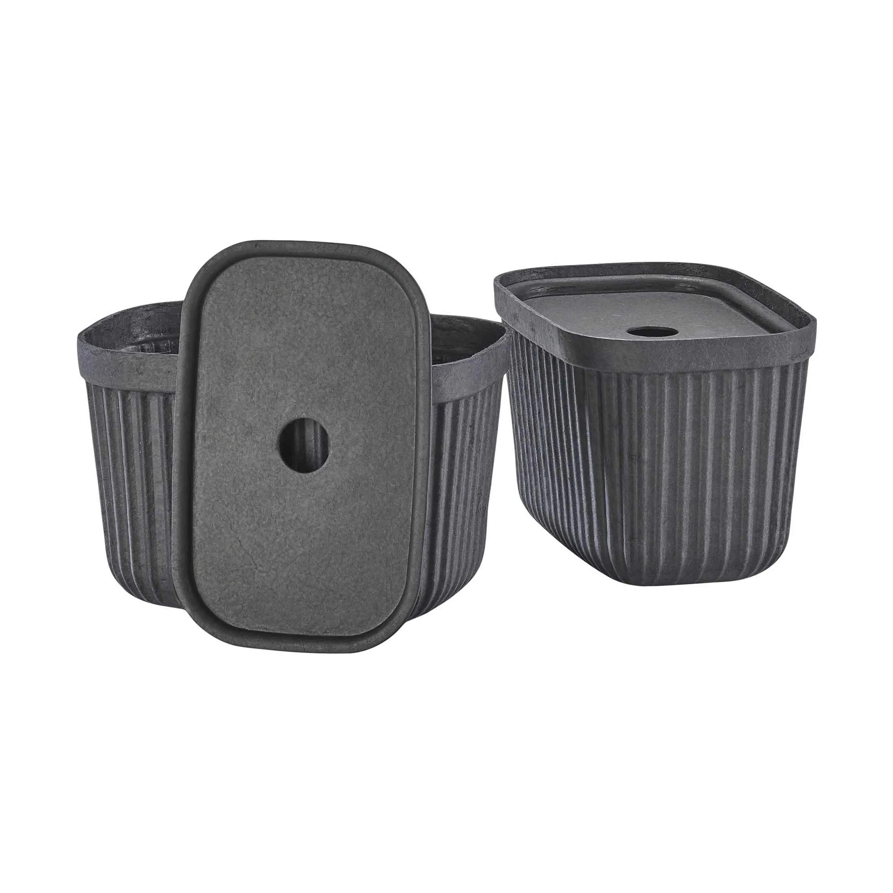 Zone Kasser Pulp Opbevaringsboks i Black, 23 cm, 2