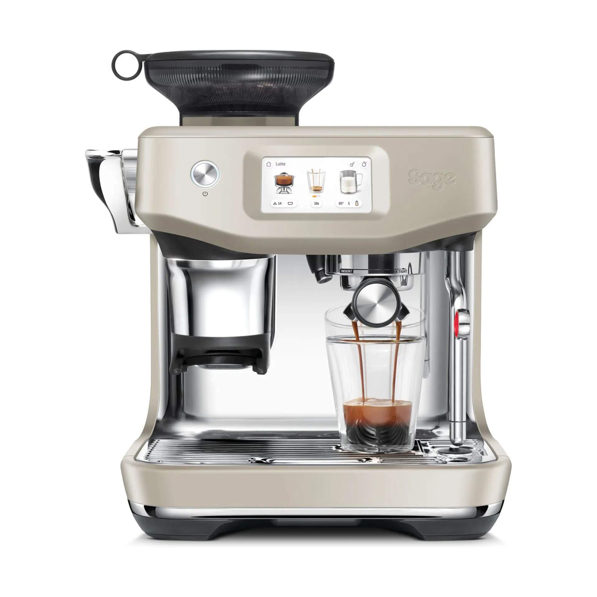 Sage Espressomaskiner Barista Touch™ Impress Espressomaskine SES 882 ALM i Almond Nougat, 1