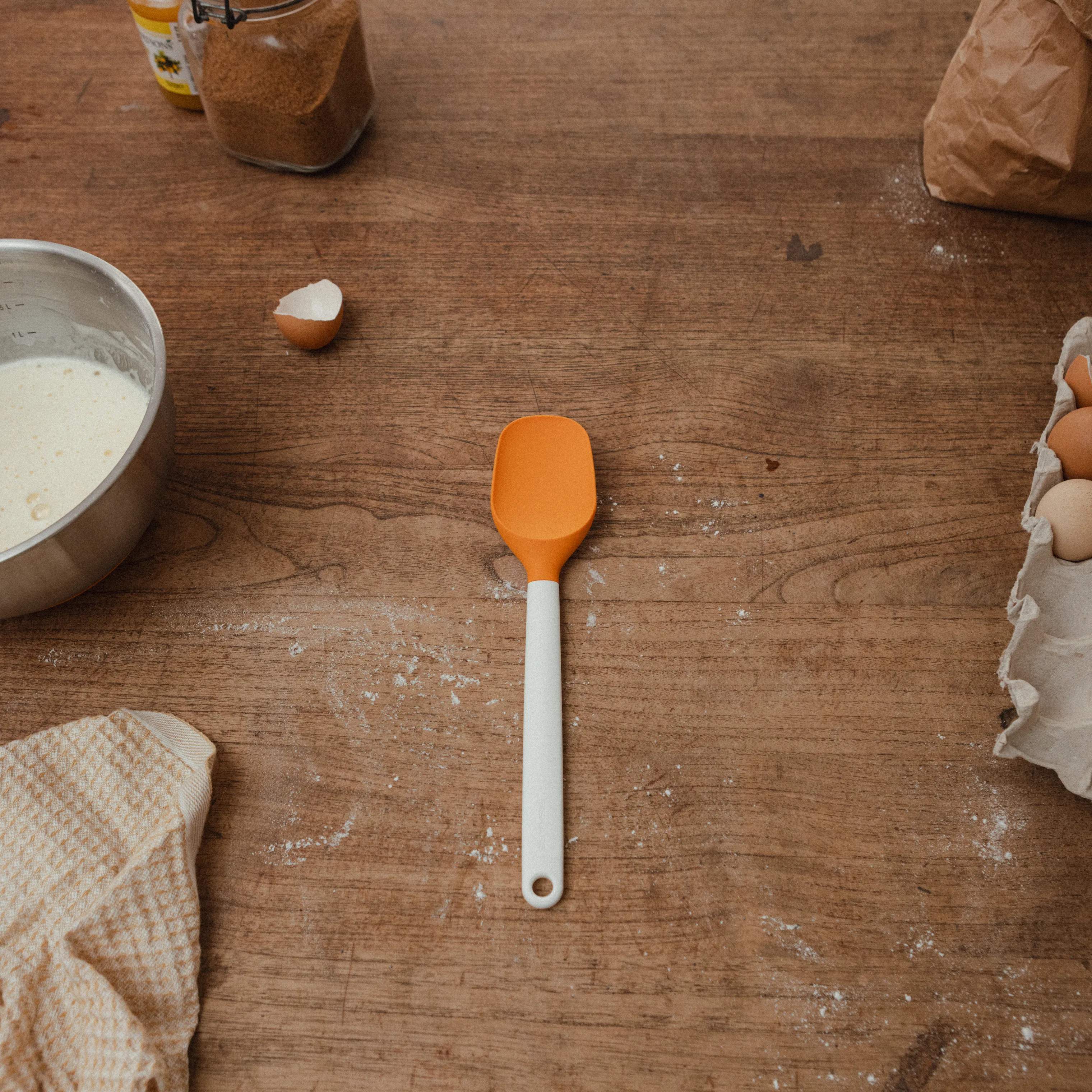 Fiskars Bageredskaber Functional Form Dejskraber i Hvid/Orange, 3
