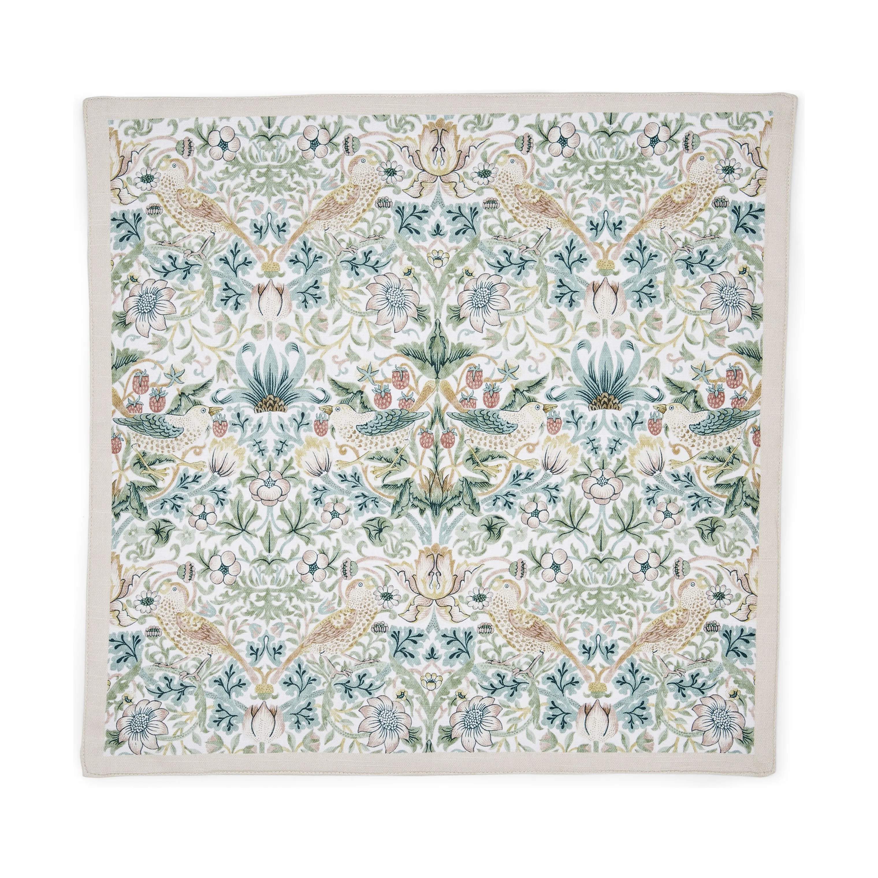 Spode Stofservietter Morris & Co Stofservietter - 2 stk. i Lyserød/Grøn/blå, 4