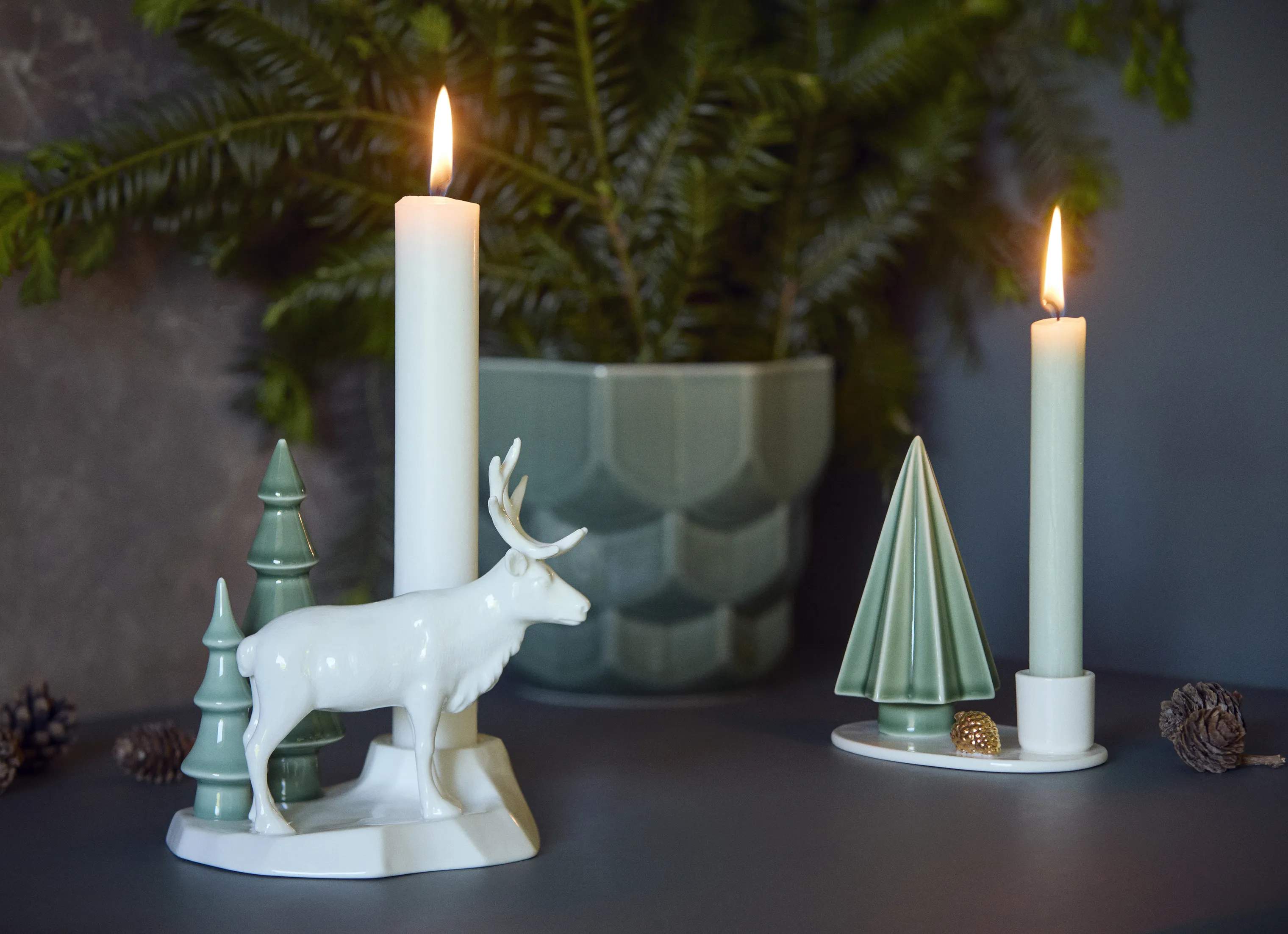 Dottir Kronelysestage Winter Stories Kronelysestage i White/Green/Golden, 3
