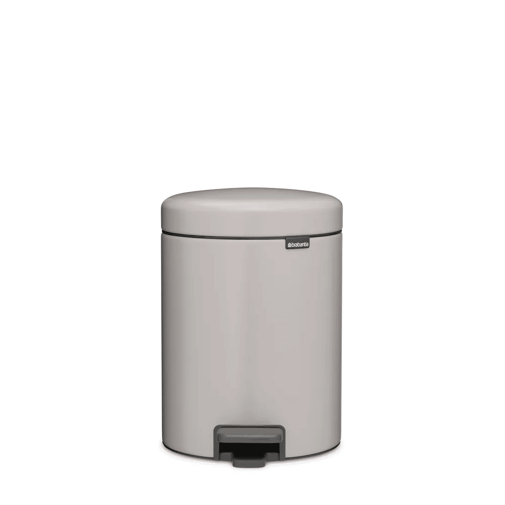 Brabantia Toiletspande NewIcon Pedalspand i Soft Grey, 5 L, 1