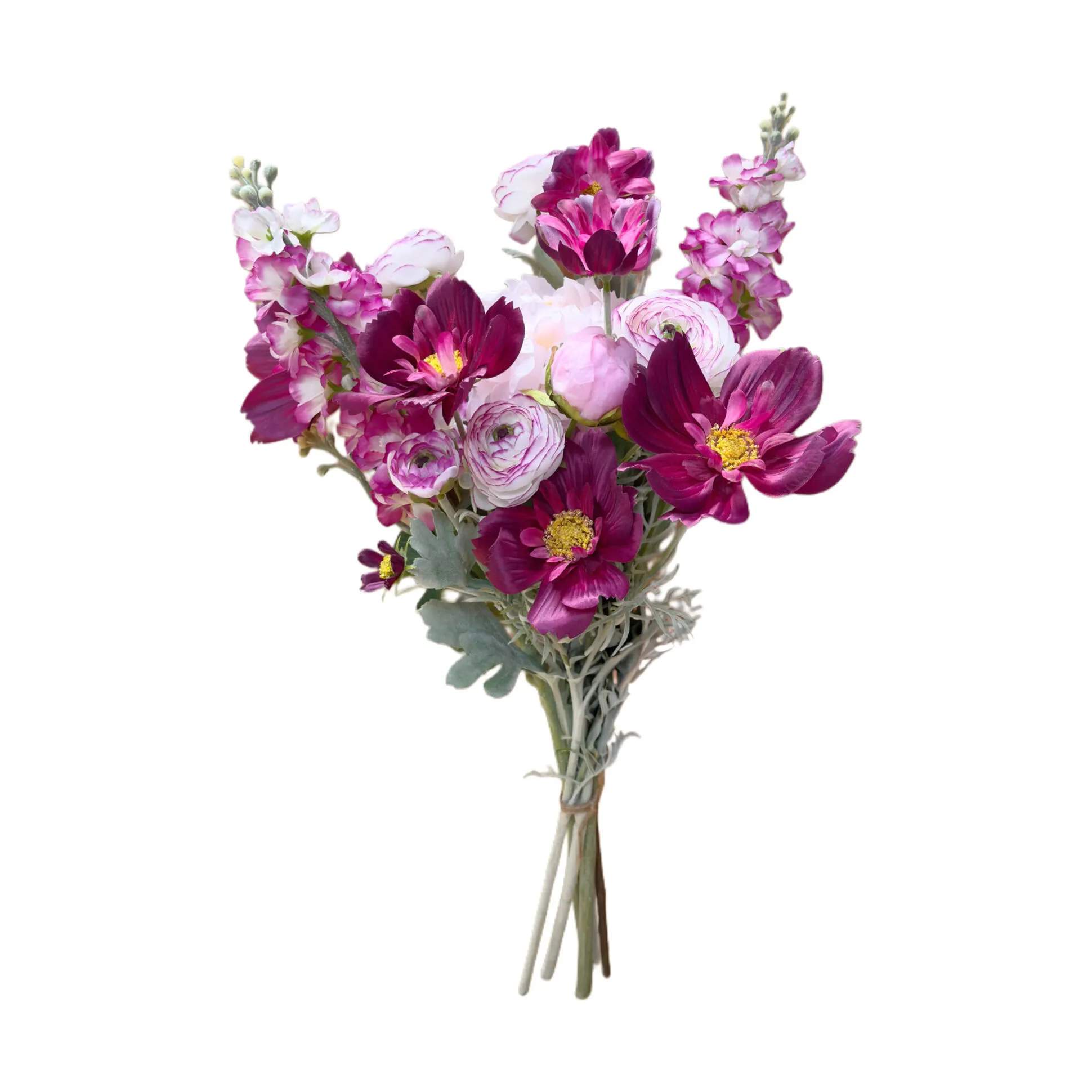 everbloom Kunstige blomster Blomsterbuket i Fuchsia, 1