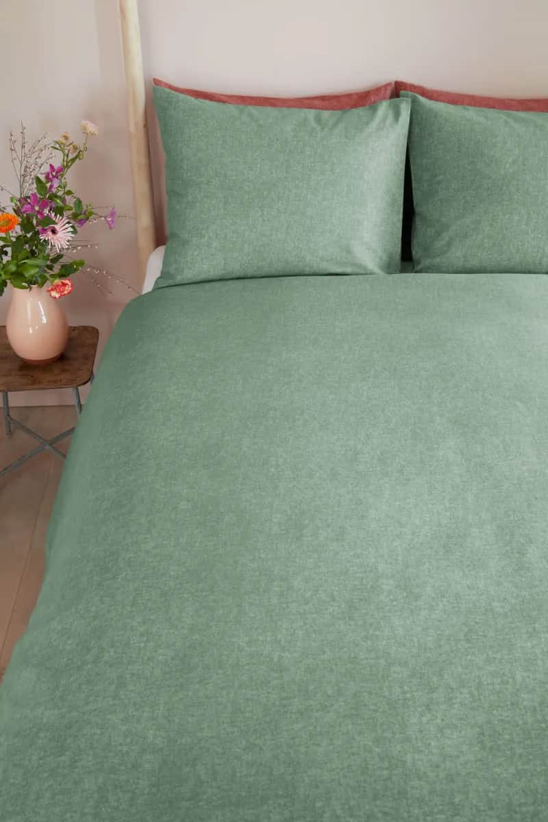BeddingHouse Sengetøj Frost Sengetøj i Grey Green, B140 x L200 cm, 3