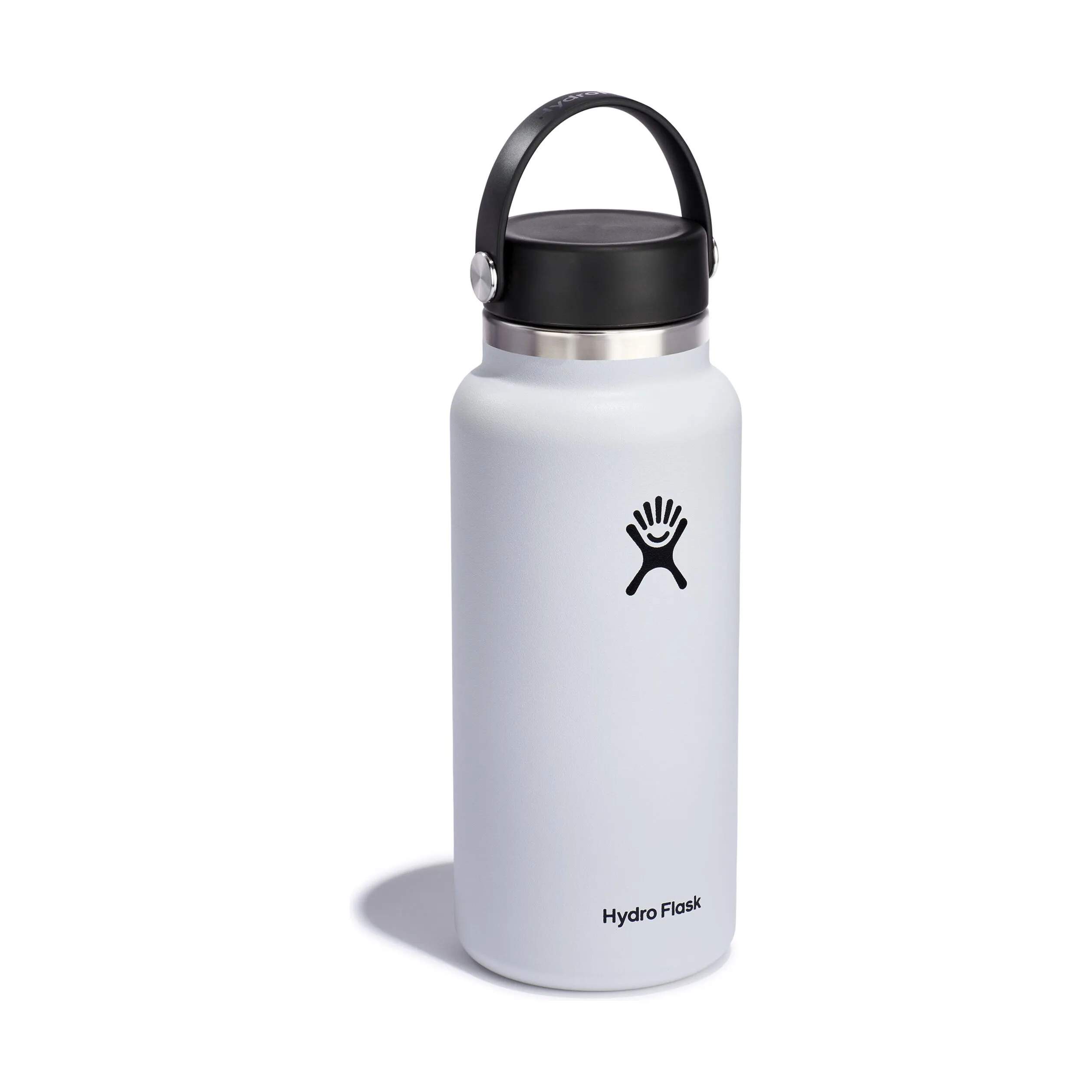 Hydro Flask To go kopper Wide Mouth Flex Termodrikkedunk i Hvid/stål/sort, 3