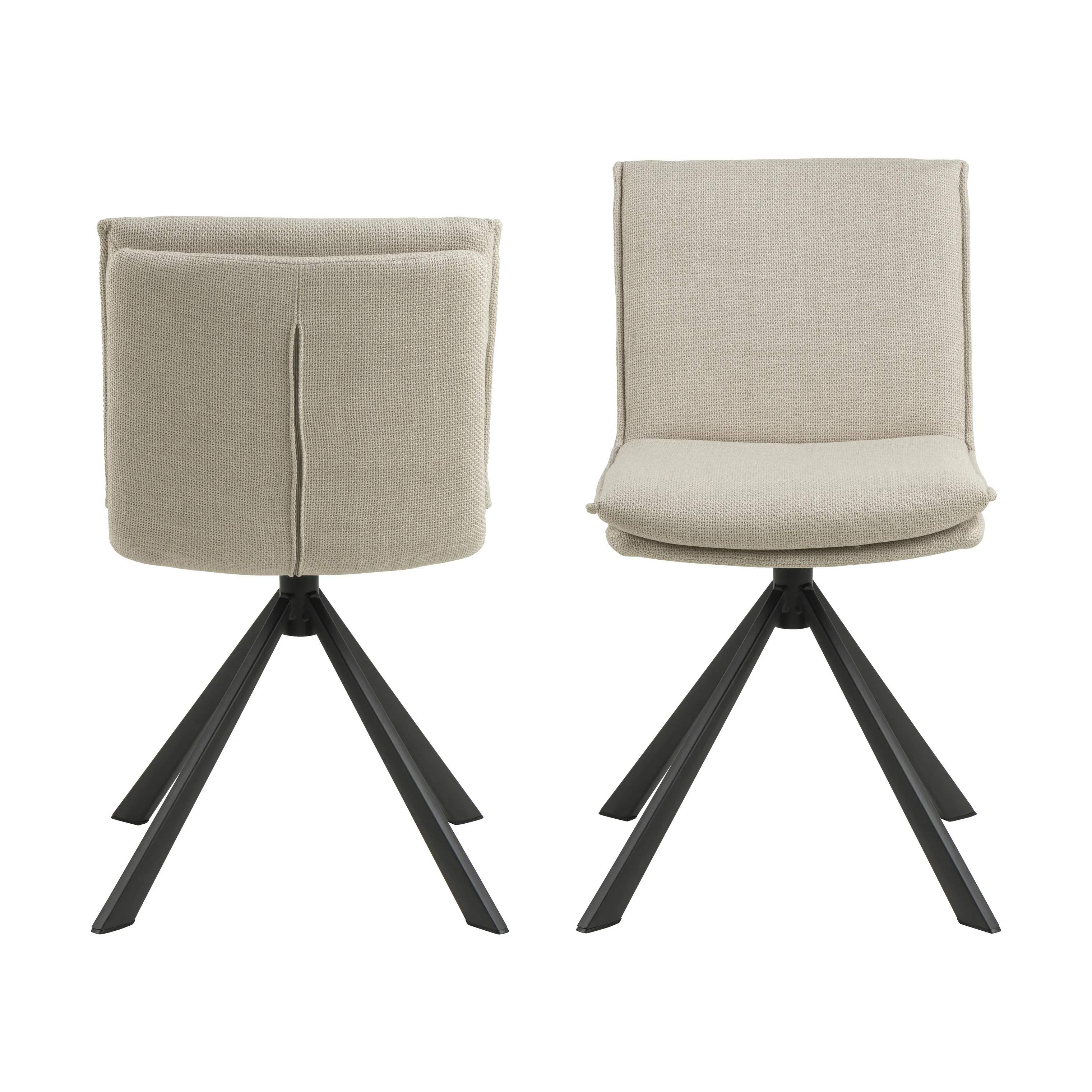 CASA Living Spisebordsstole Flynn Spisebordsstol i beige, 6