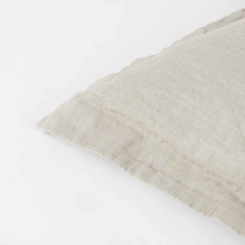 Broste Copenhagen Pyntepudebetræk Linn Pudebetræk i Dove Grey, B50 x L50 cm, 4