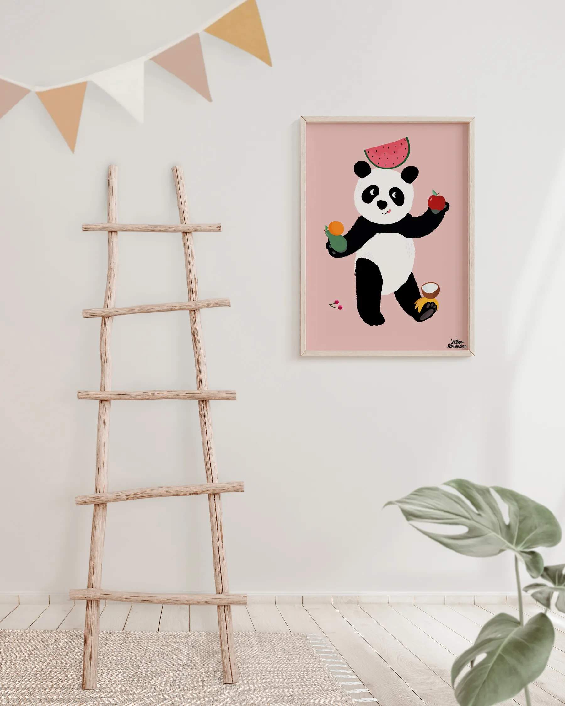 Poster&Frame Plakater Plakat - Finding Fruits i B50 x L70 cm, 2