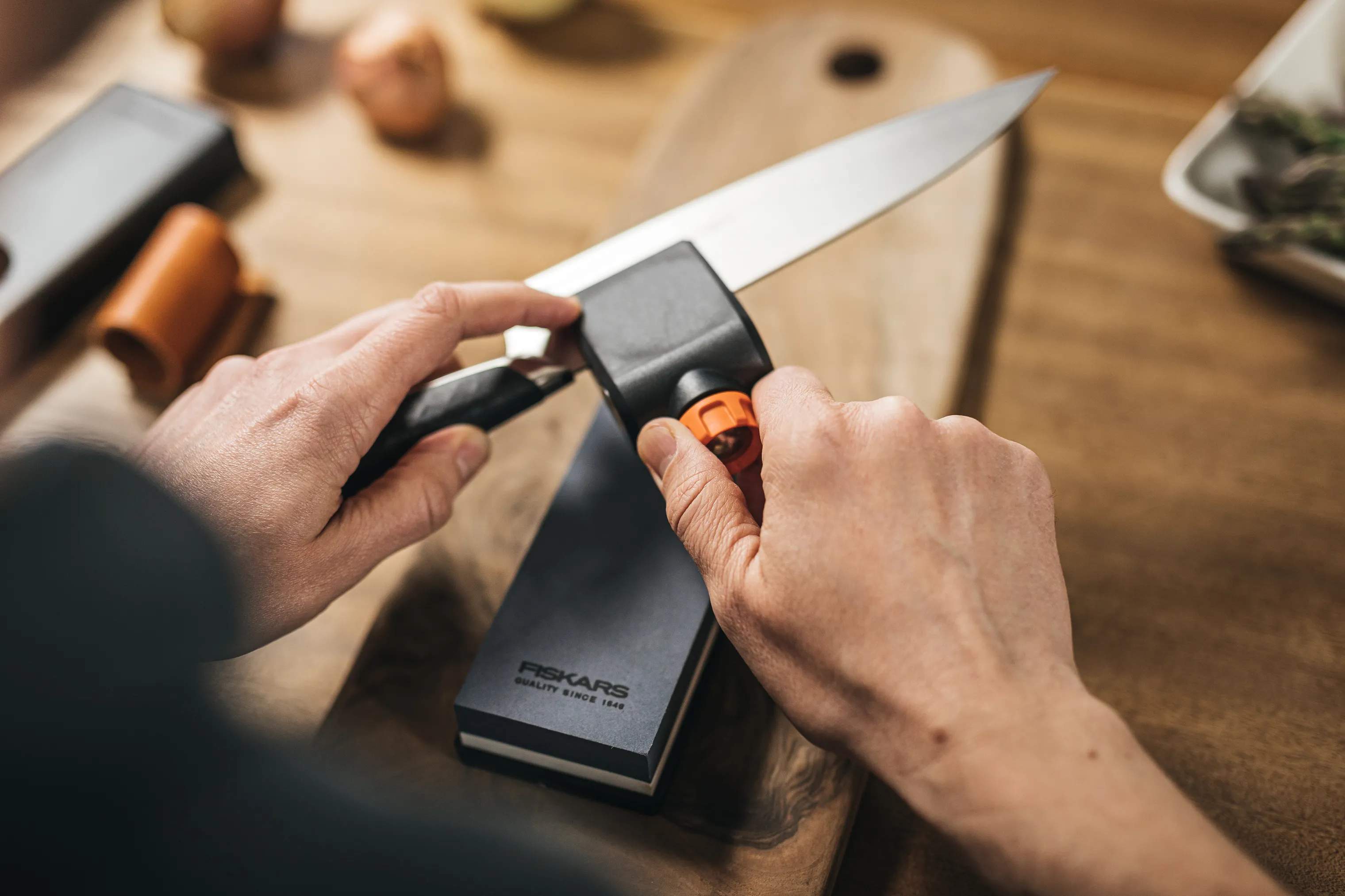 Fiskars Knivslibere Whetstone Premium Knivsliber i Sort, 3