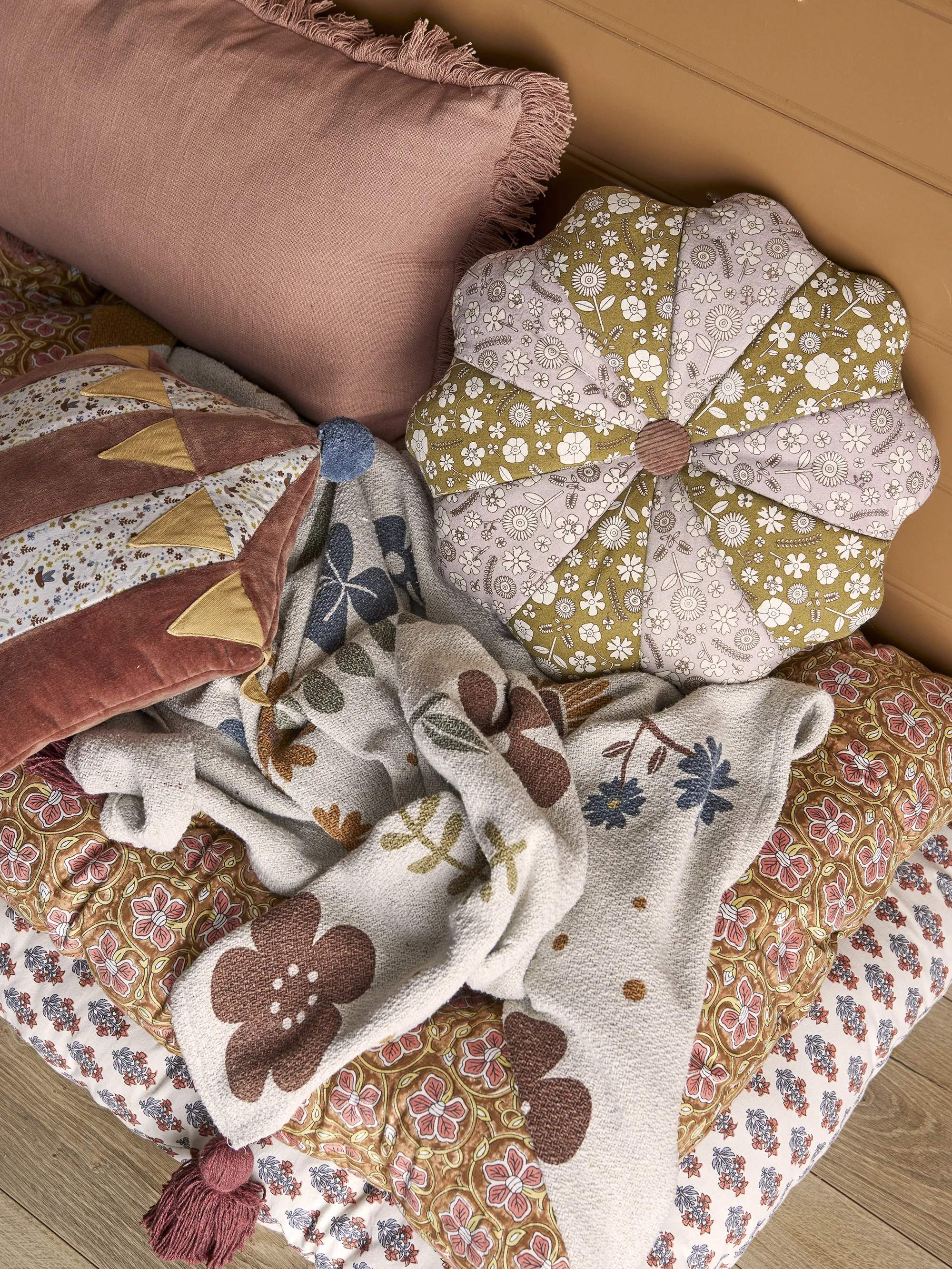 Bloomingville Pyntepuder Madlen Pude i brun, 2