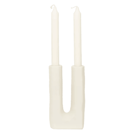 Urban Nature Culture Kronelysestage Lysestage i Off white, 2