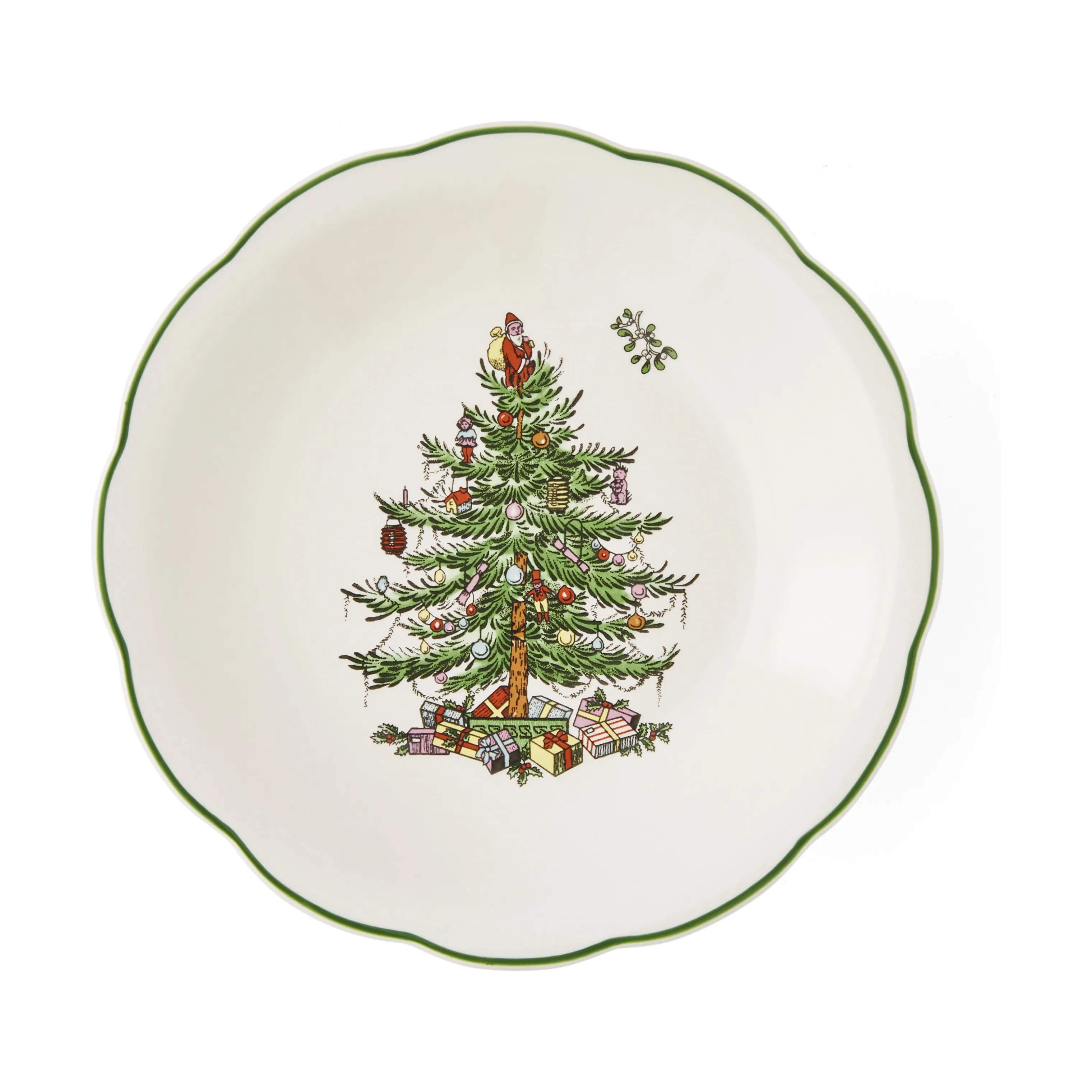 Spode Serveringsskåle Christmas Tree Skål i Hvid/grøn/rød, 1