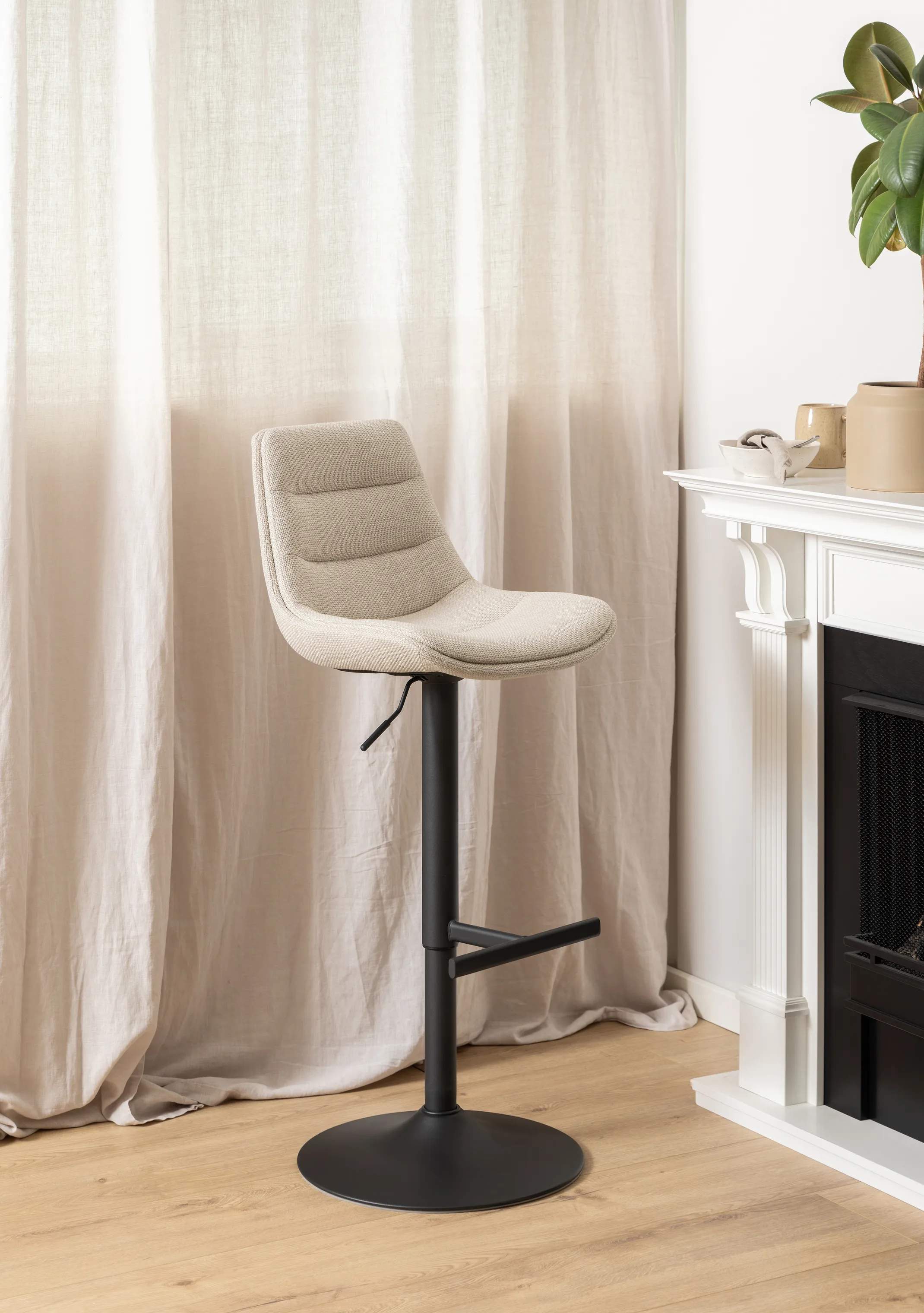CASA Living Barstole Adisa Barstol - 2 stk i Beige, 2