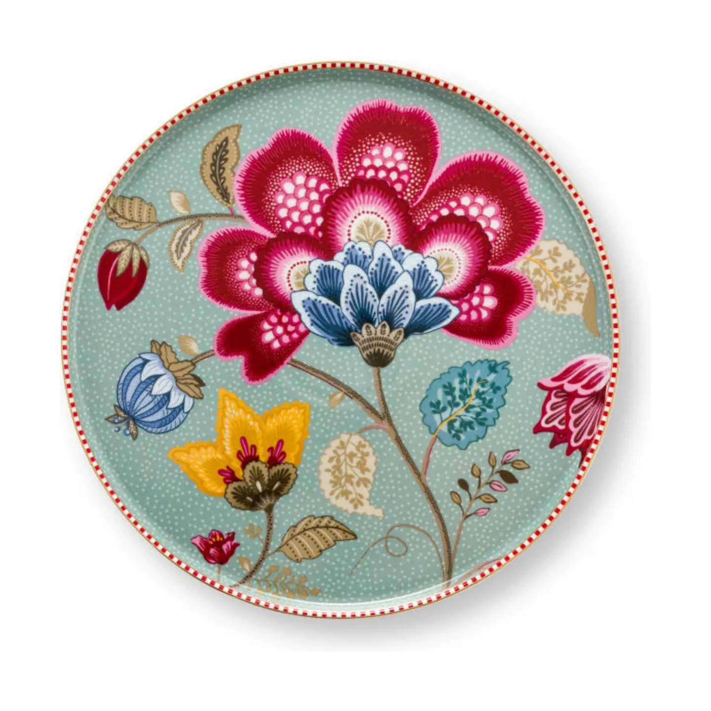 PIP Studio Lagkagefade Blooming Tales Kagefad i Blå, 21,5 cm, 3