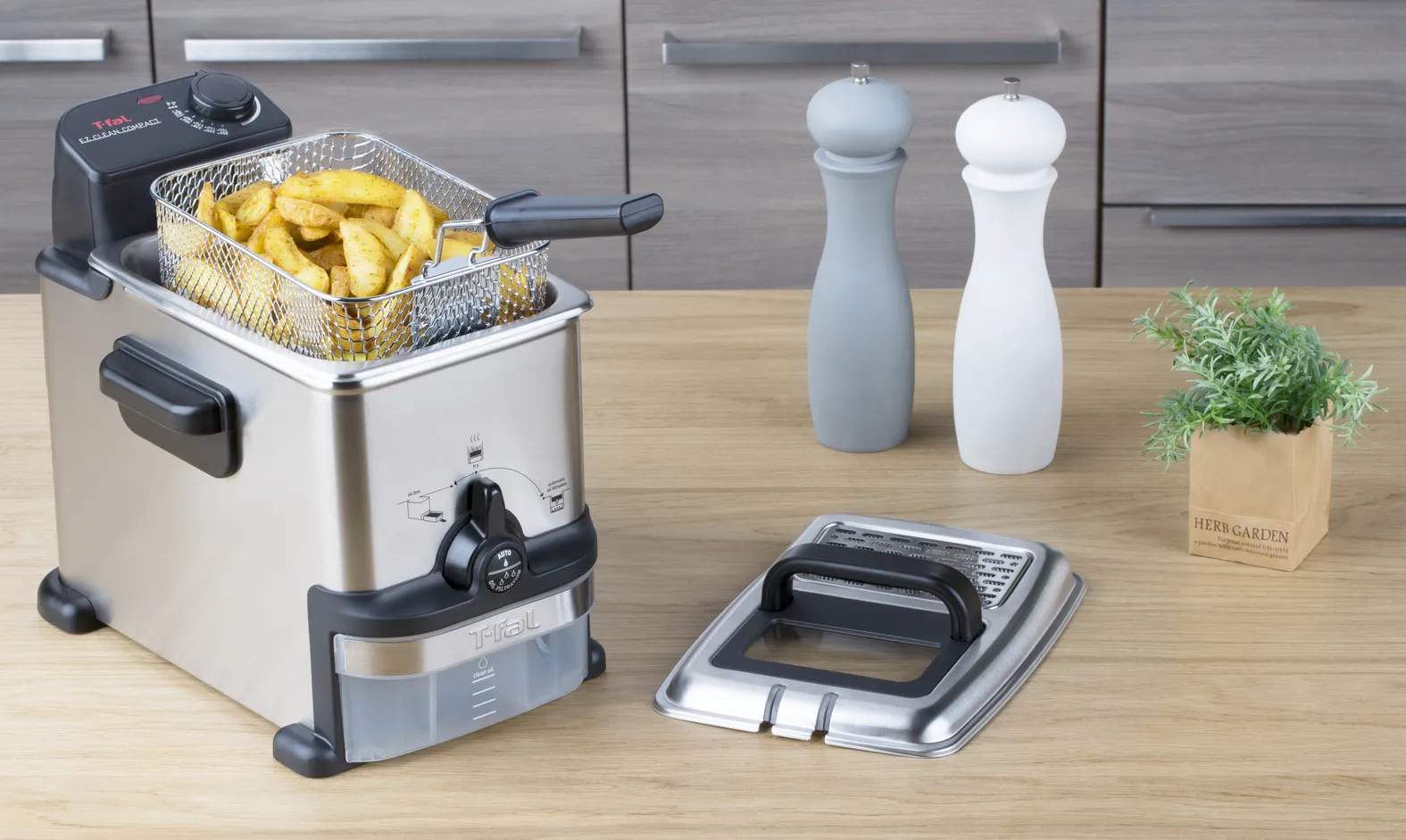 Tefal Frituregryder Oleoclean Frituregryde i Sølvfarvet, 2