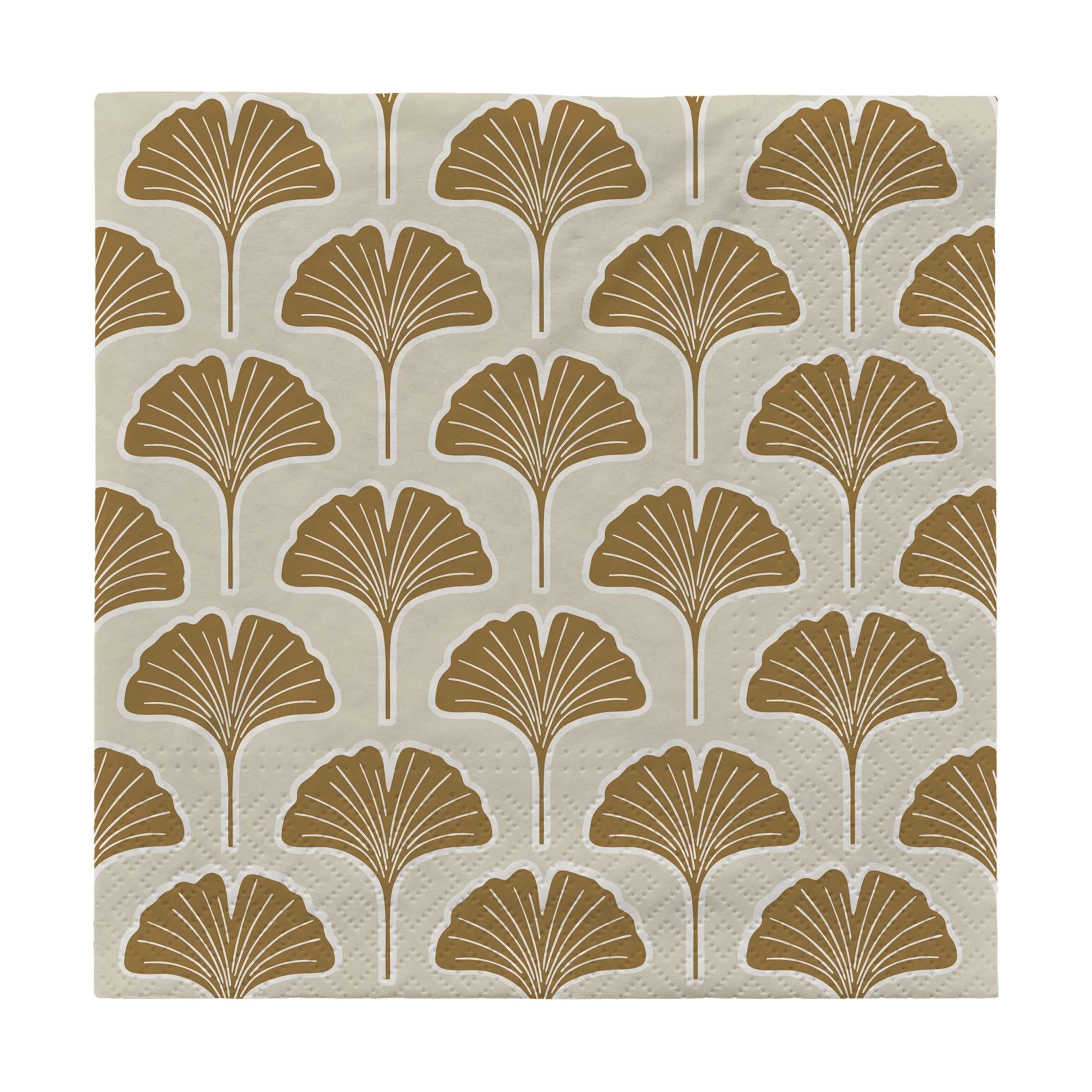 Broste Copenhagen Papirservietter Ginkgo Papirservietter - 20 stk. i Yellow, 1