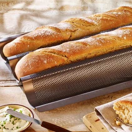 Birkmann Rugbrødsforme og brødforme Baguetteplade i Til 3 stk., 2