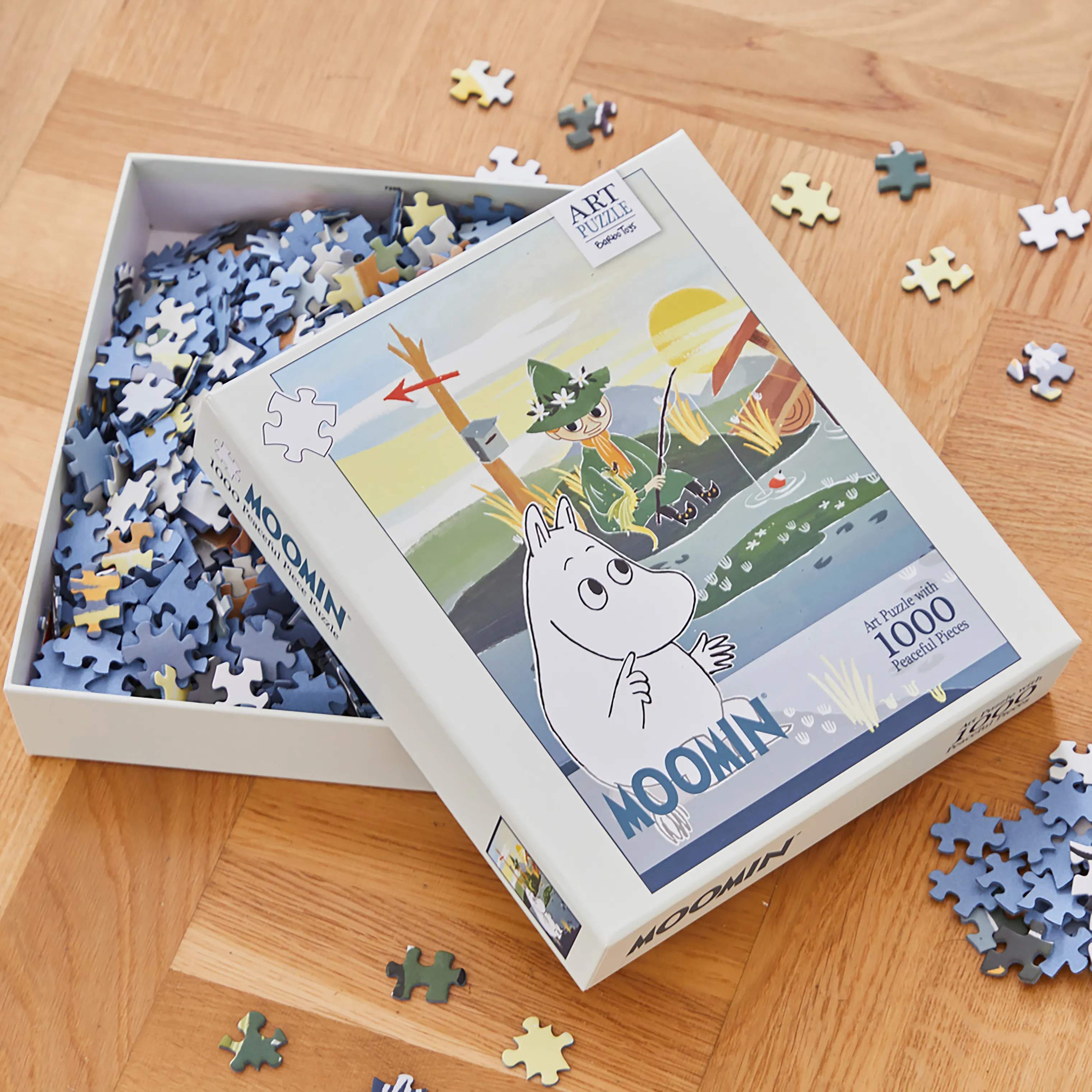 Barbo Toys Puslespil Moomin Puslespil - På broen i Multifarvet, 2