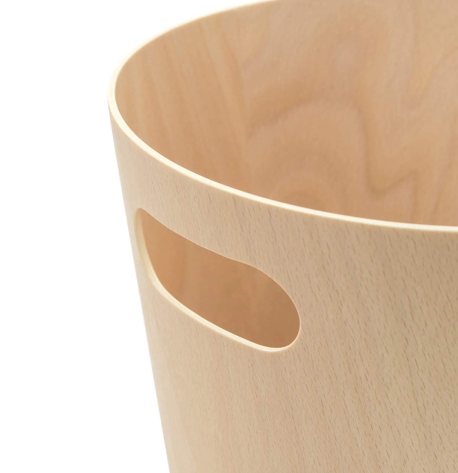 Umbra Spande uden pedal Woodrow Papirkurv i naturel, 2