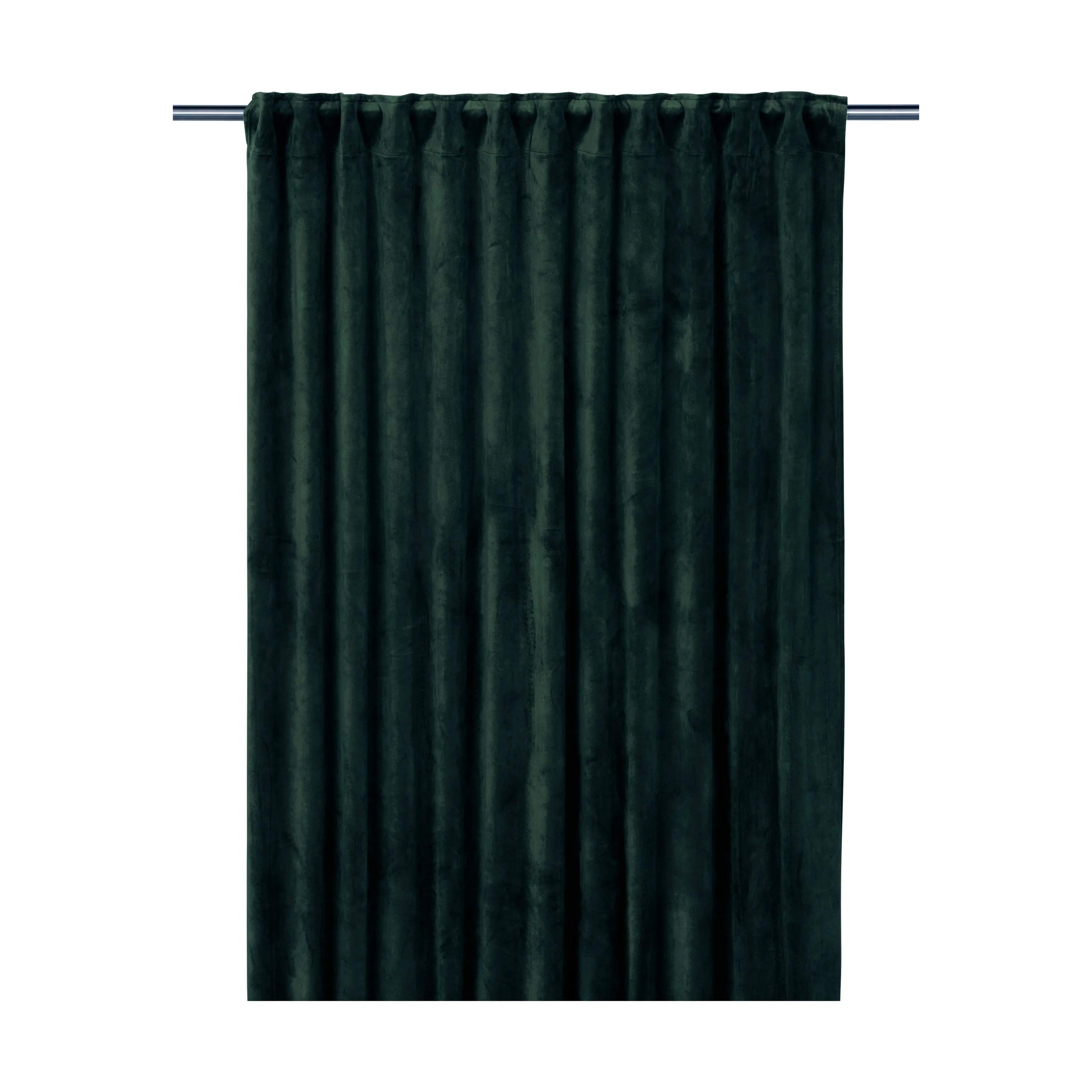 Svanefors Gardiner og gardinstænger Estelle Estrelle Gardin - 2 stk. i mørkegrøn, H280 x B135 cm, 1
