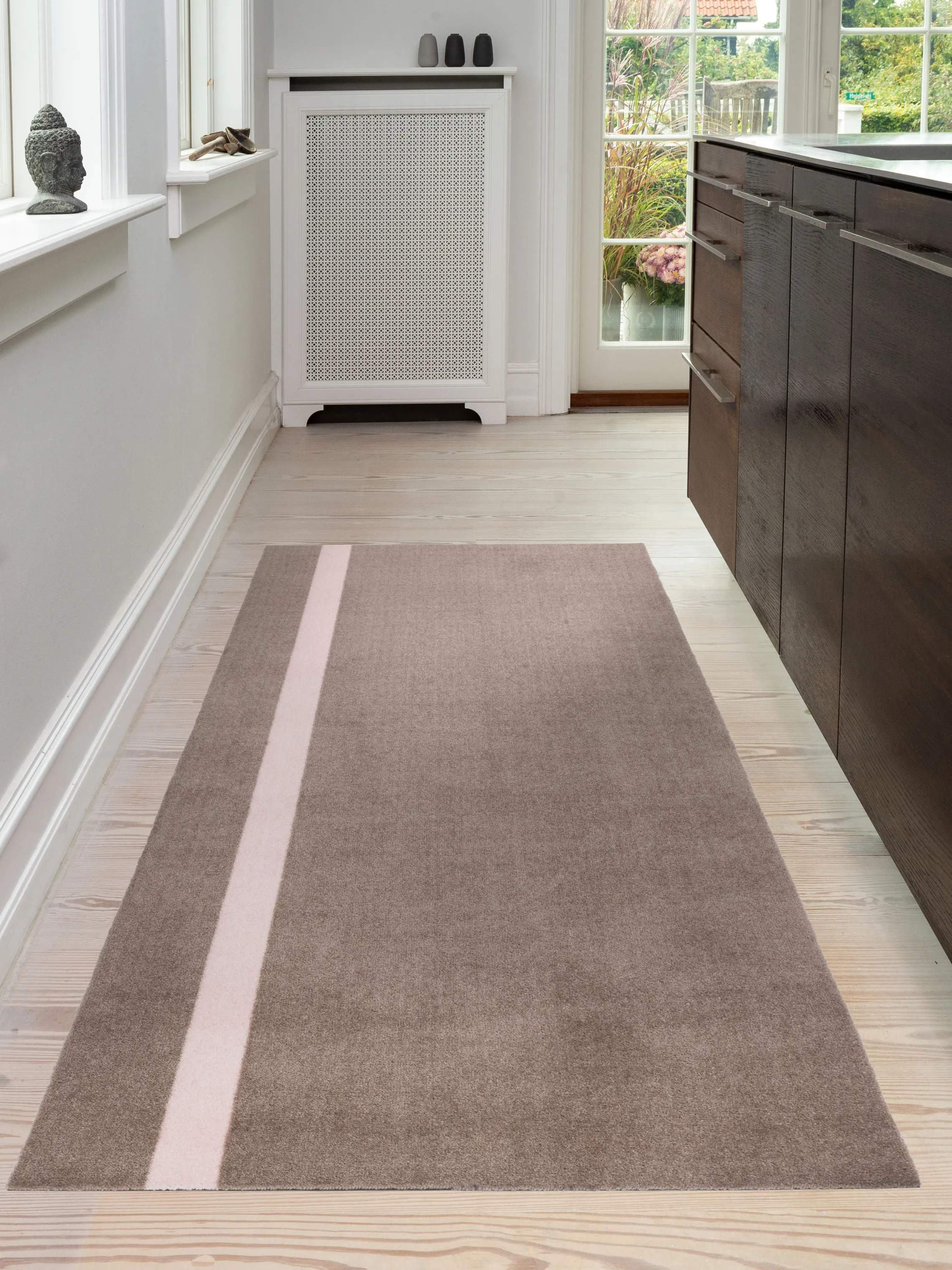 Tica Copenhagen Gulvtæpper Stripes Vertikal Gulvtæppe i Sand/rosa, B90 x L200 cm, 2