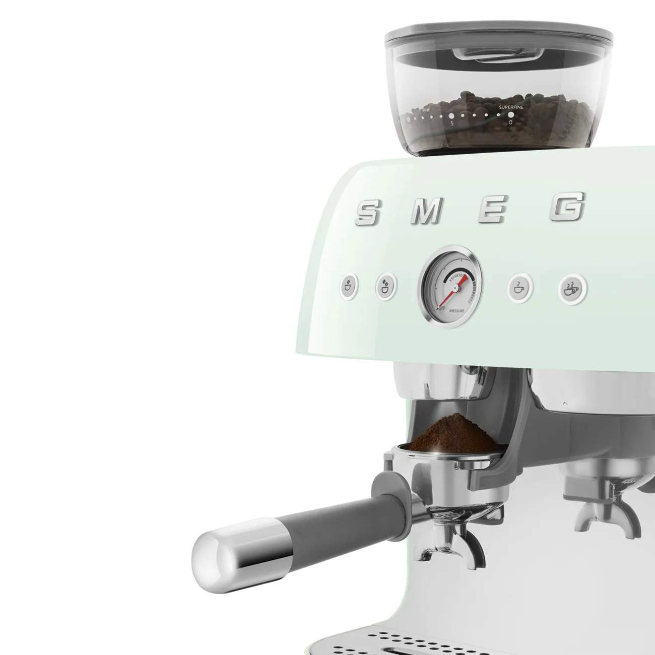 Smeg Espressomaskiner 50's Style Espressomaskine i Pastelgrøn, 2