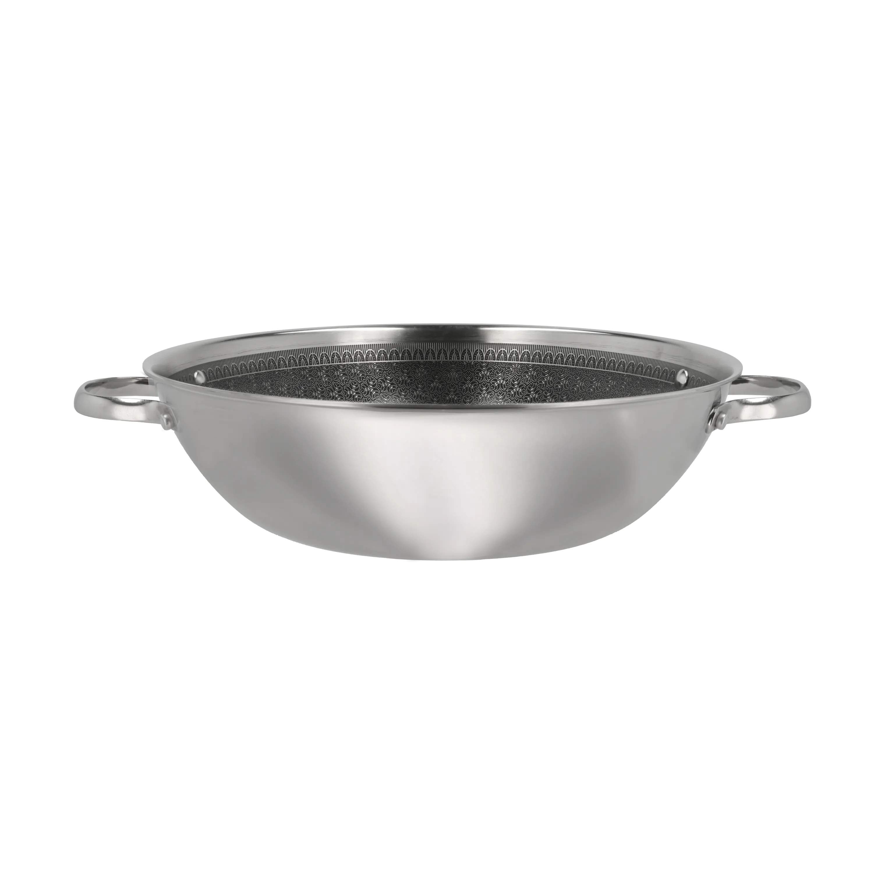 Pillivuyt Gourmet Wokpander Paillon Hybrid Wok i Sølv, 3