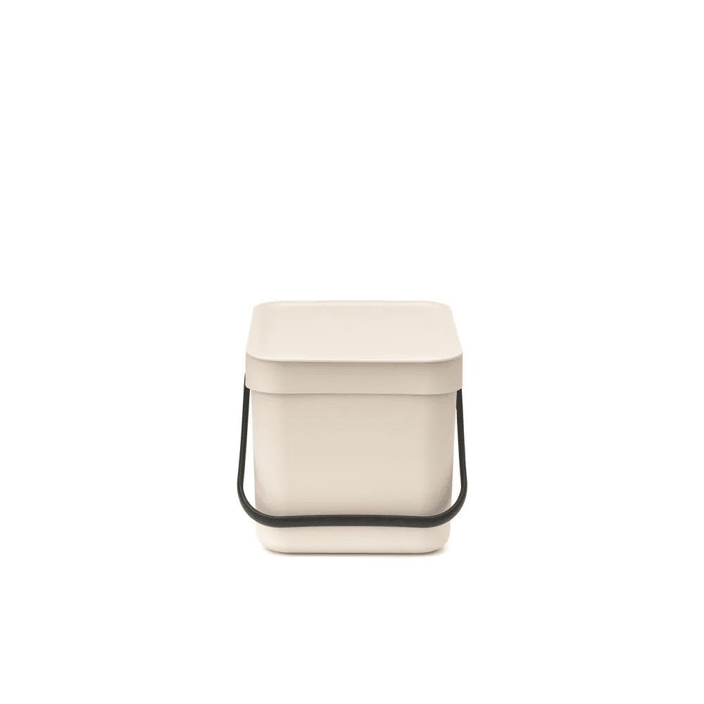 Brabantia Spande uden pedal Sort & Go Affaldsspand i Soft Beige, 6 L, 1