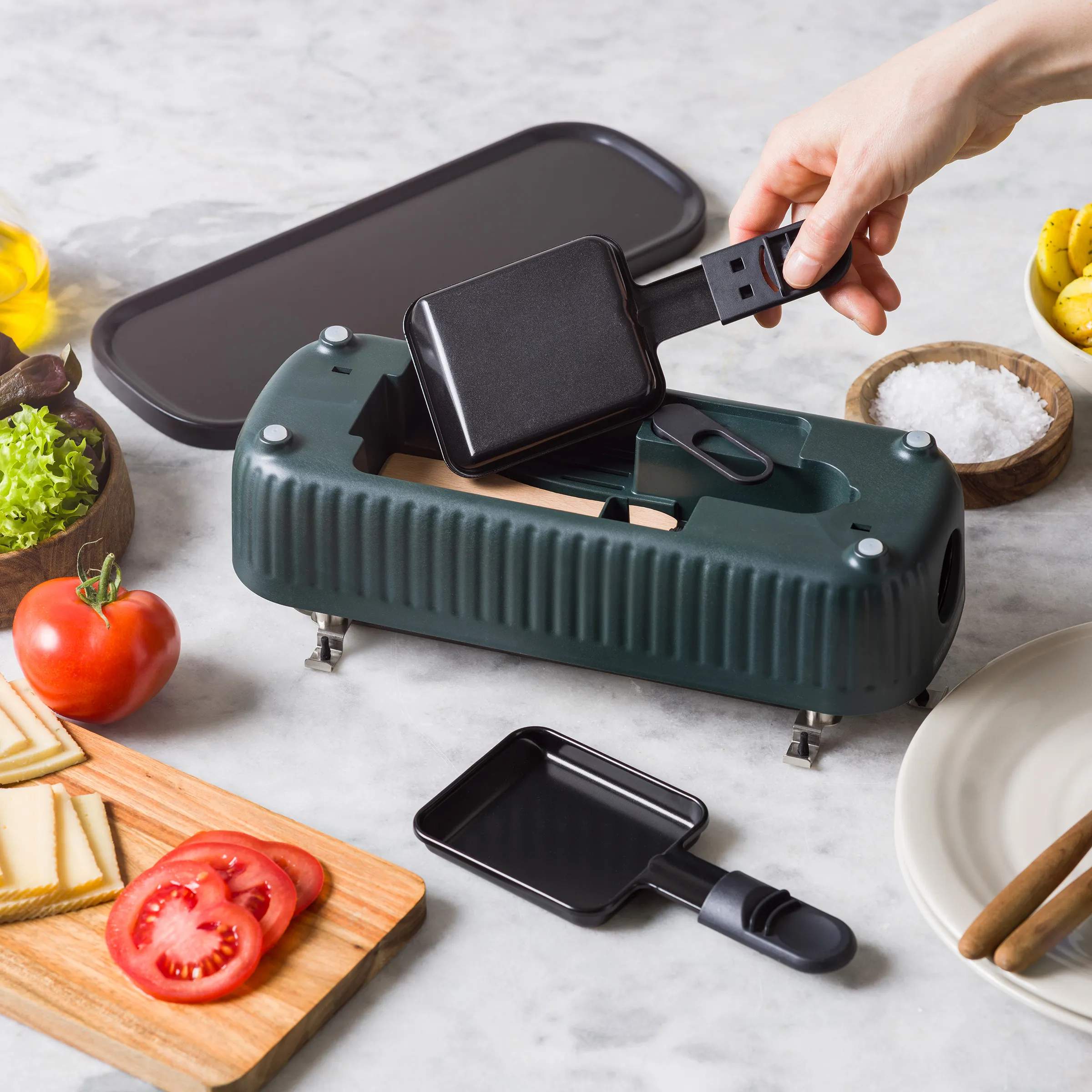 Greenpan Bordgrill Switch Bordgrill i Grøn, 4