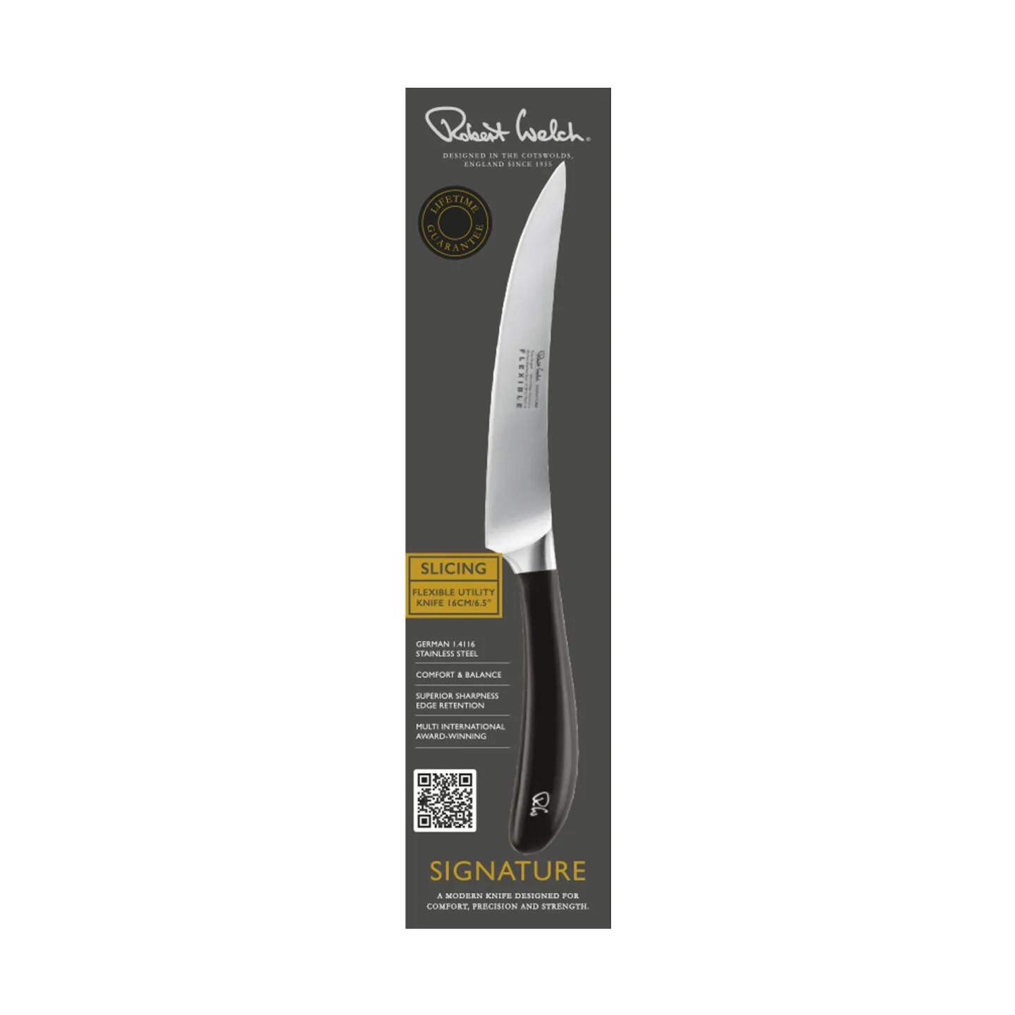Robert Welch Urteknive Signature Flex Urtekniv i Sort/rustfrit stål, 2
