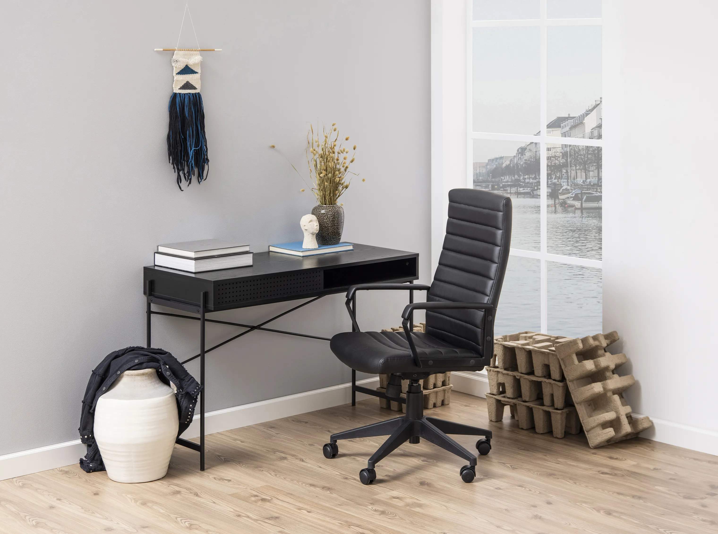 CASA Living Skriveborde Angus Skrivebord i Sort, 2