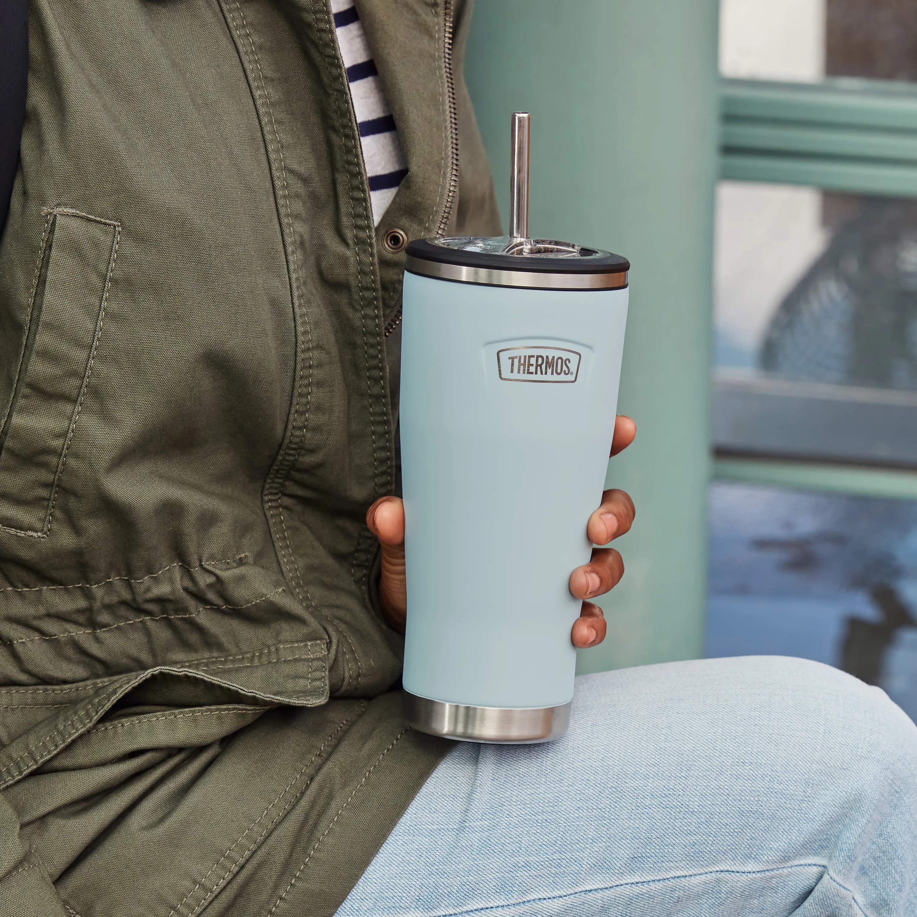 Thermos To go kopper Termokrus med sugerør i Blå, 2