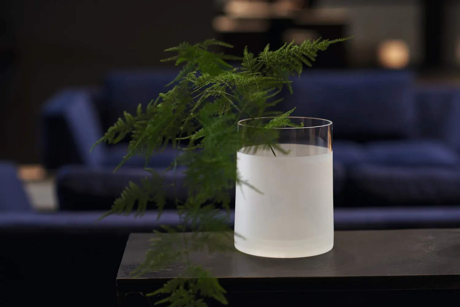 Novara Solifleur Vase, klar/hvid, large