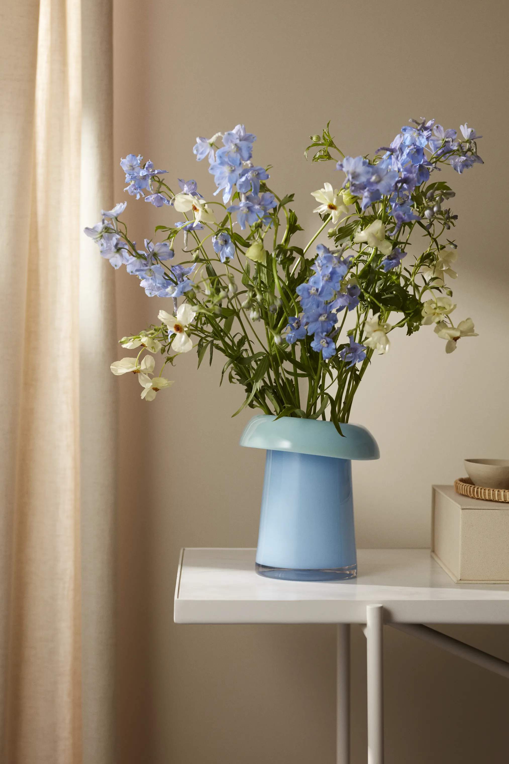 Holmegaard Vaser Soma Vase i Lyseblå/Aqua, 22,5 cm, 3