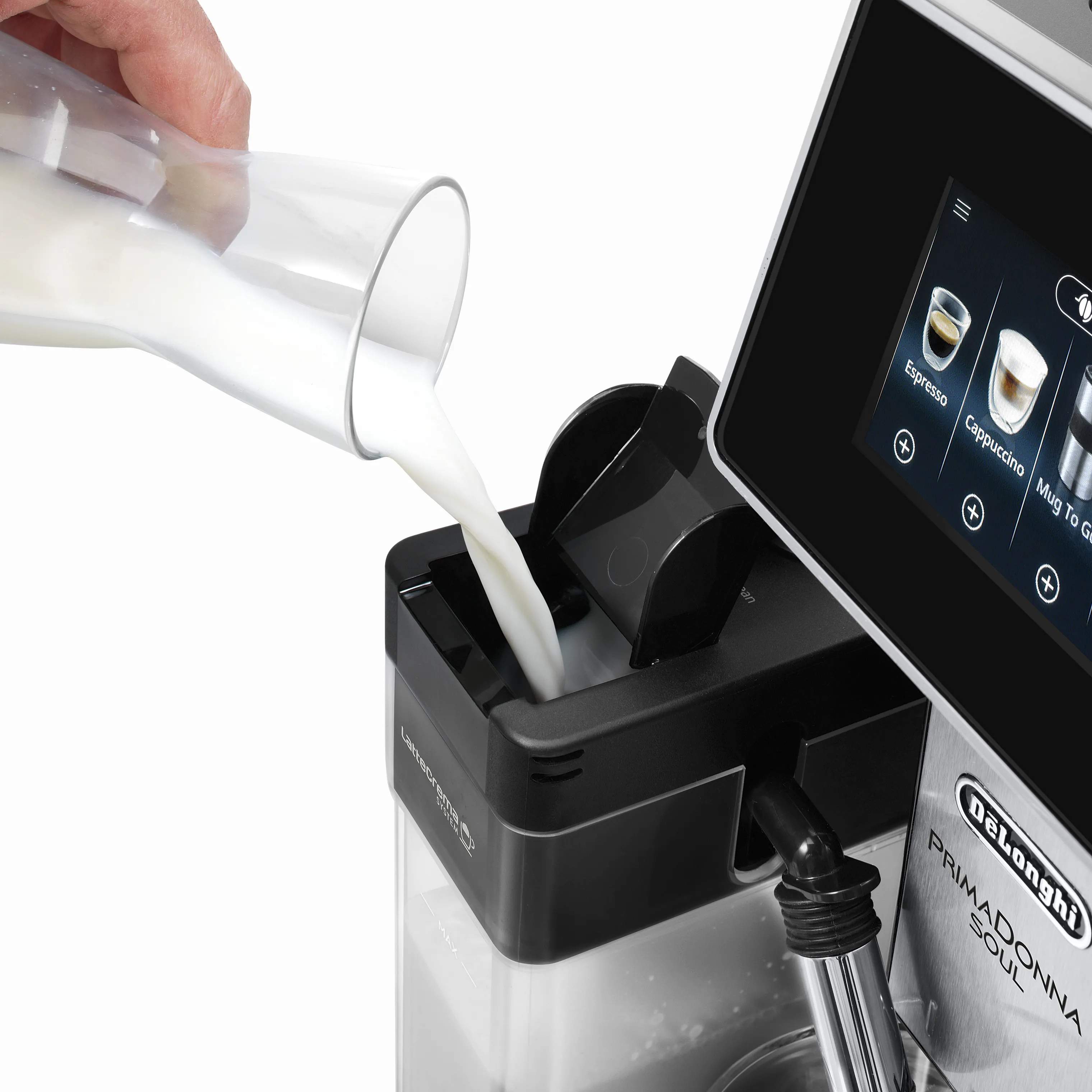 DeLonghi Espressomaskiner PrimaDonna Soul Espressomaskine i Sølvfarvet, 2