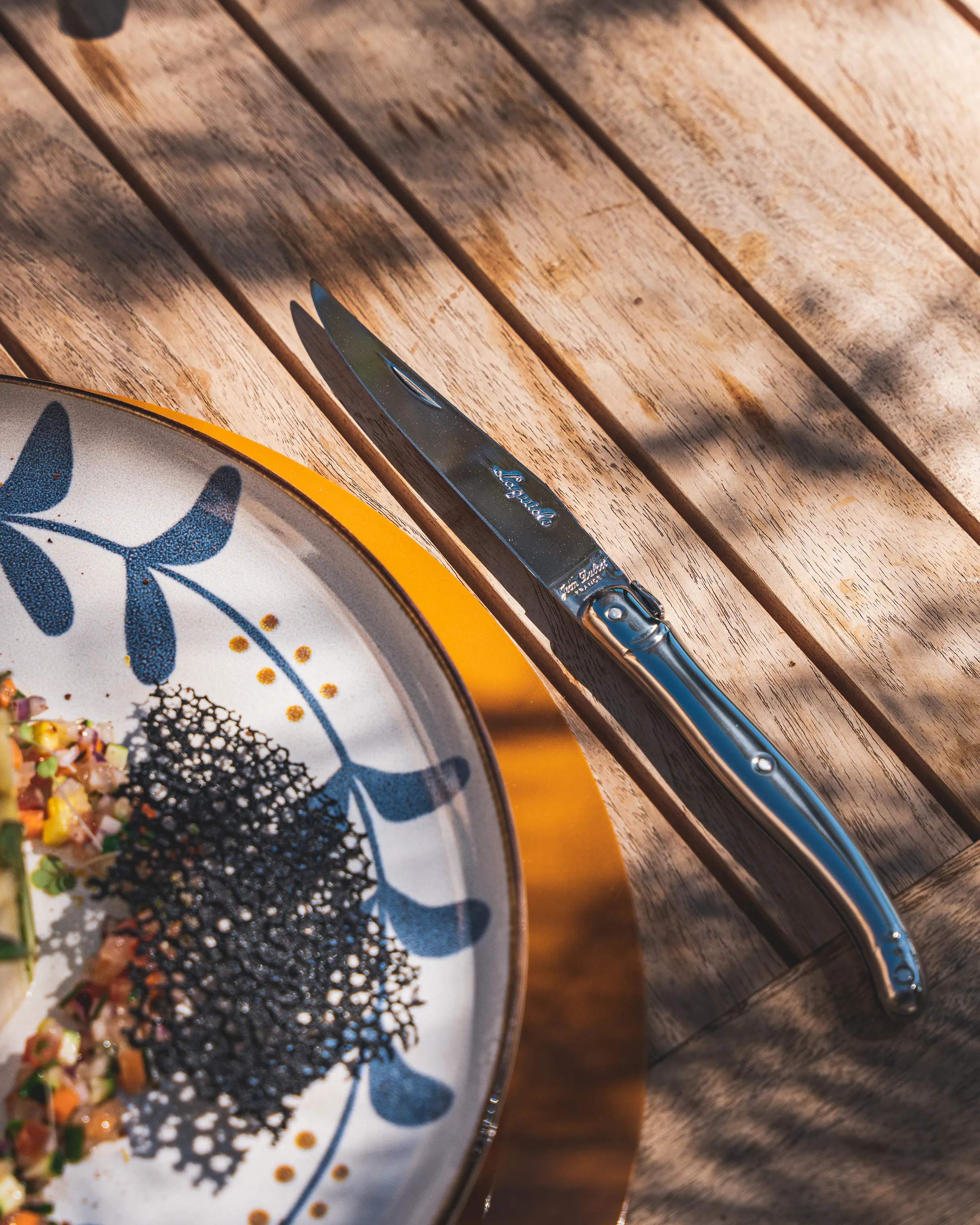 Jean Dubost Bordknive Laguiole Kniv i Sølv/stål, 23,5 cm, 3