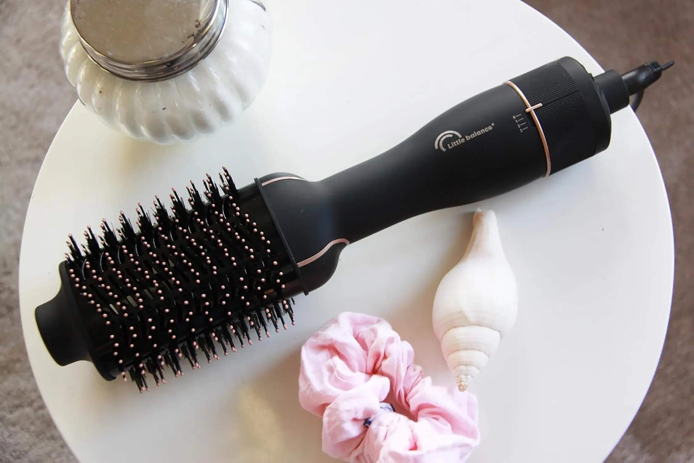 Little Balance Krøllejern Ionic Volume Airstyler i Sort/rosaguld, 2