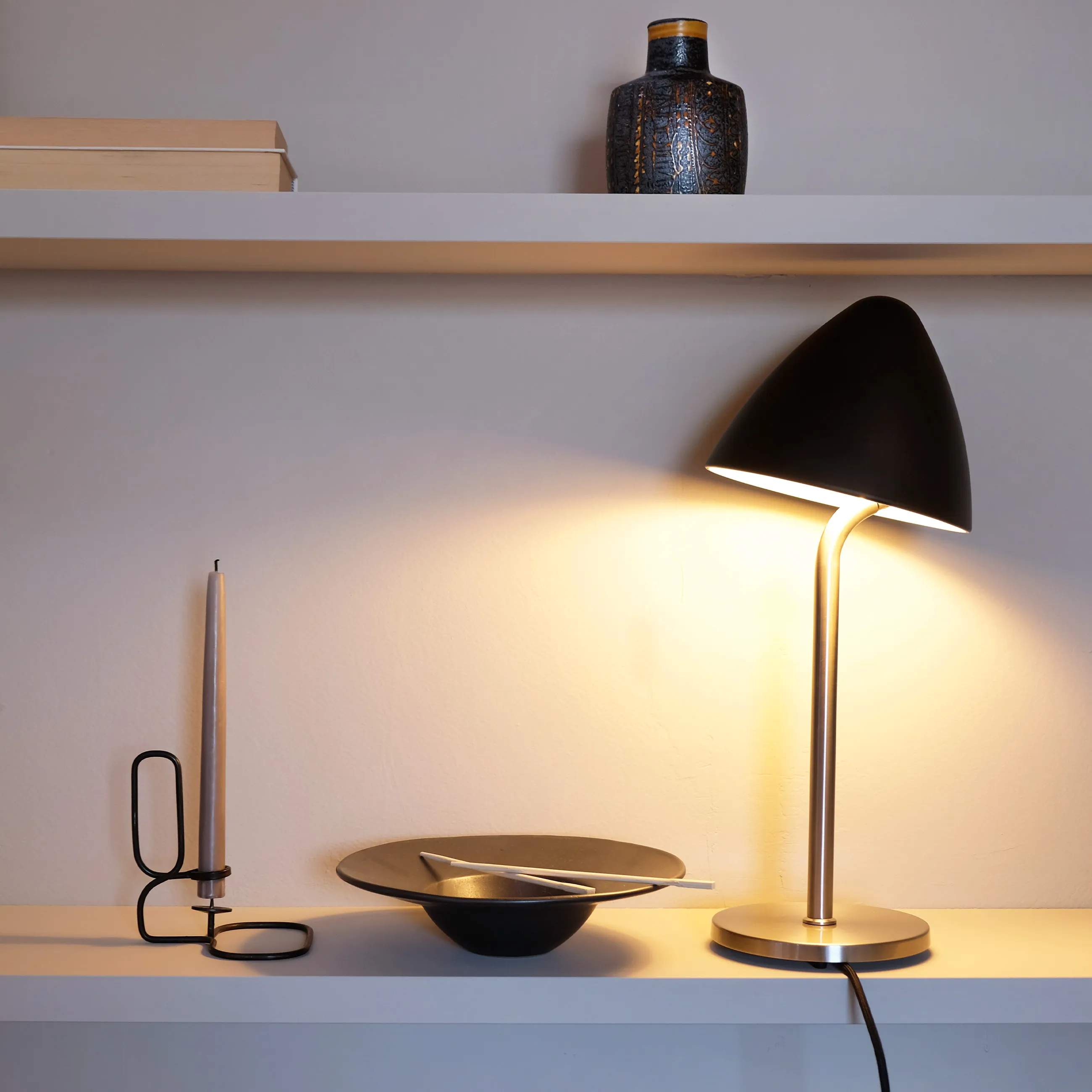 Dyberg Larsen Bordlamper Oulu Bordlampe i Sort/ Stål, 3