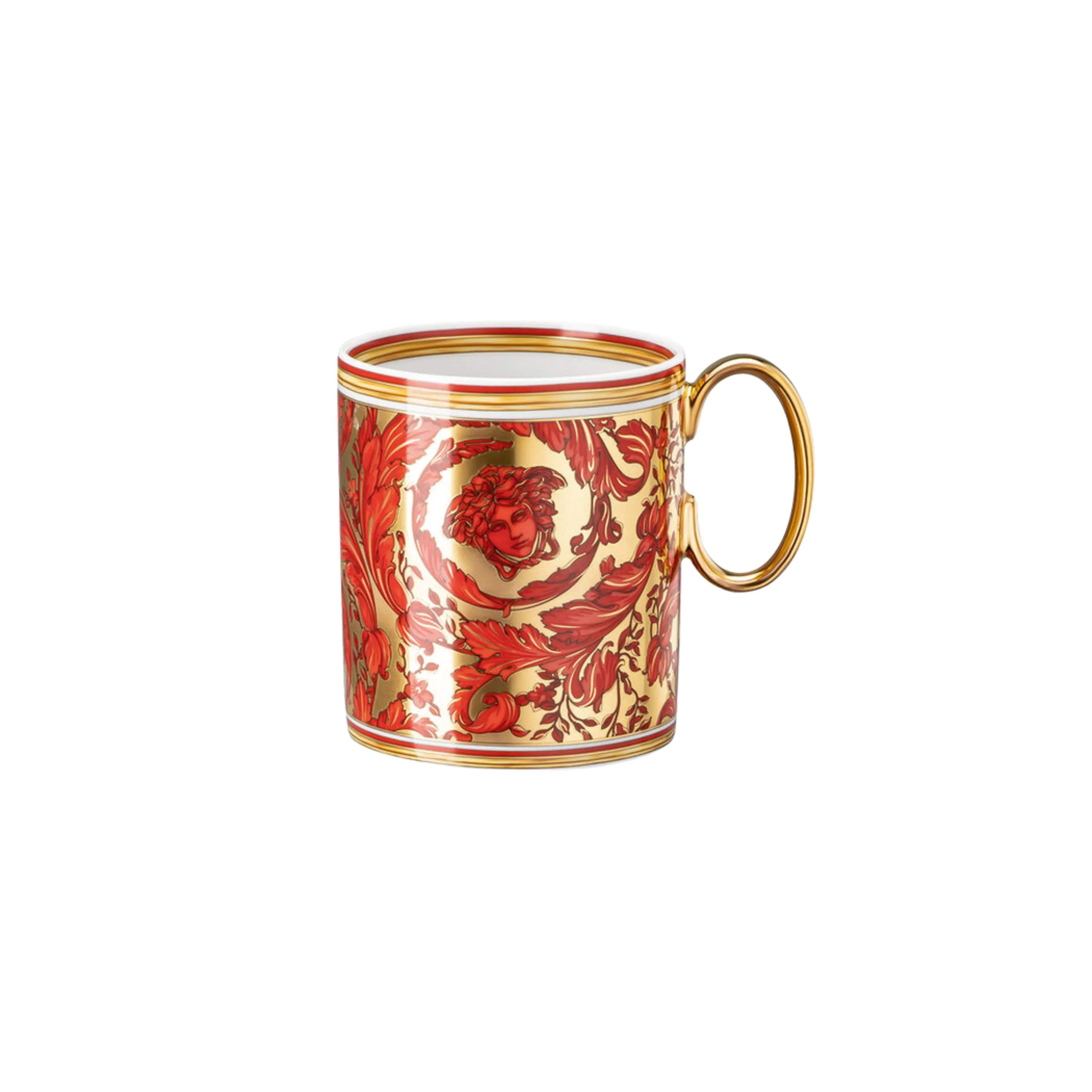 Versace Krus og kopper med hank Medusa Krus i Rød/Guld, 1