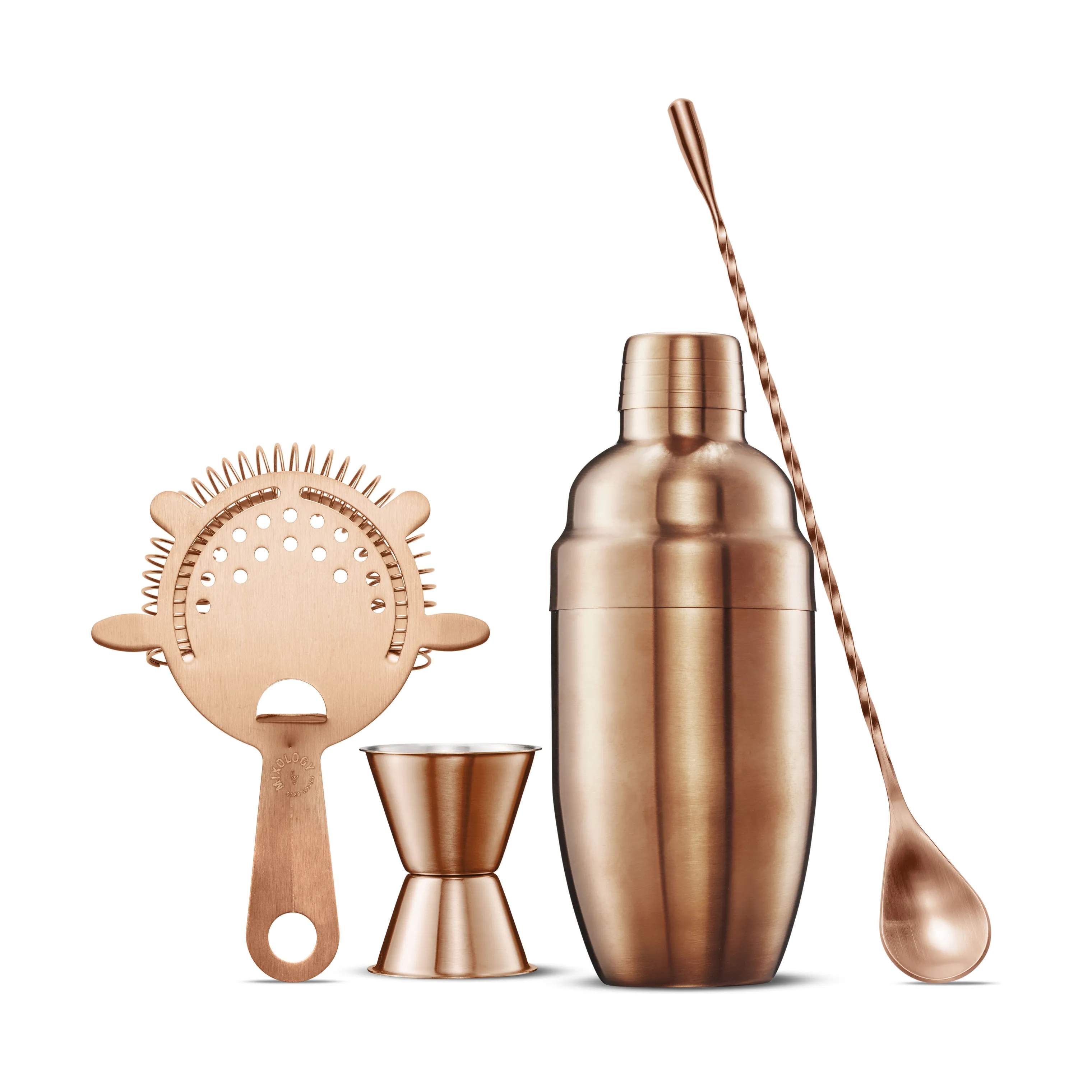 Mixology by CASA Living Shakere MIXOLOGY Barsæt - 4 dele i mat kobberfarvet, 1