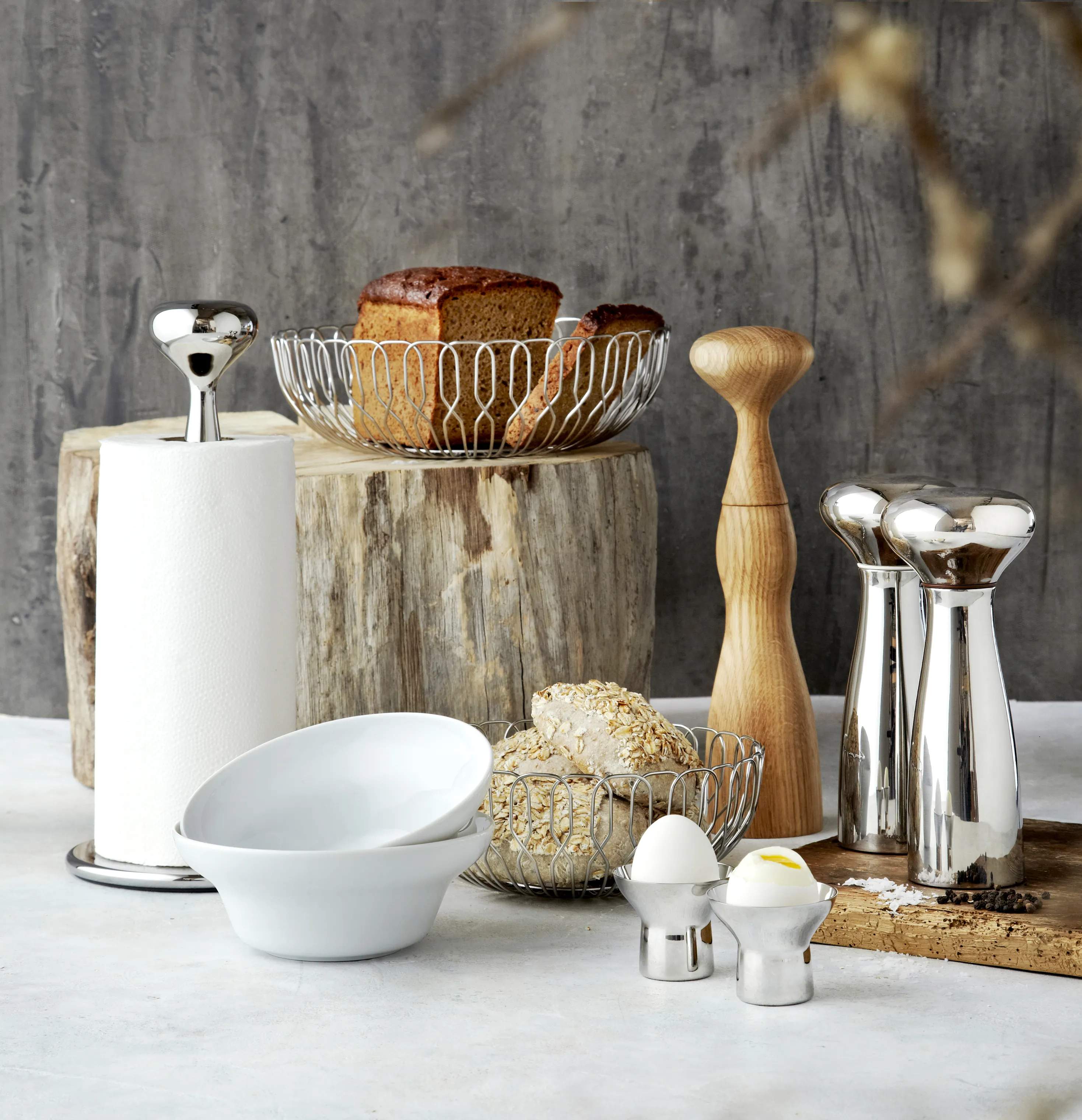 Georg Jensen Brødkurve Alfredo Brødkurv i Sølvfarvet, 21,5 cm, 2