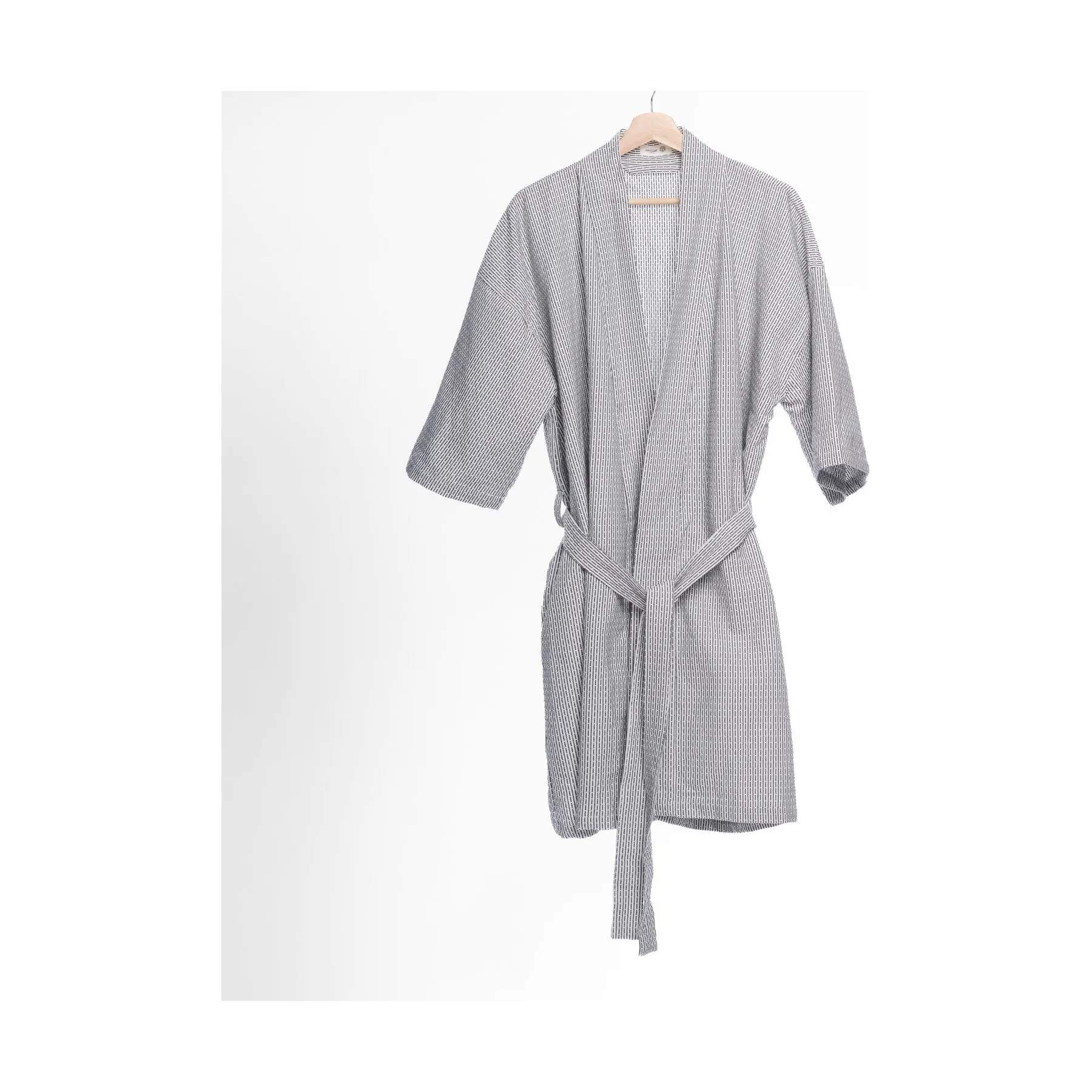 The Organic Company Morgenkåber Wellness Badekåbe i 180 Morning grey, M/L, 3