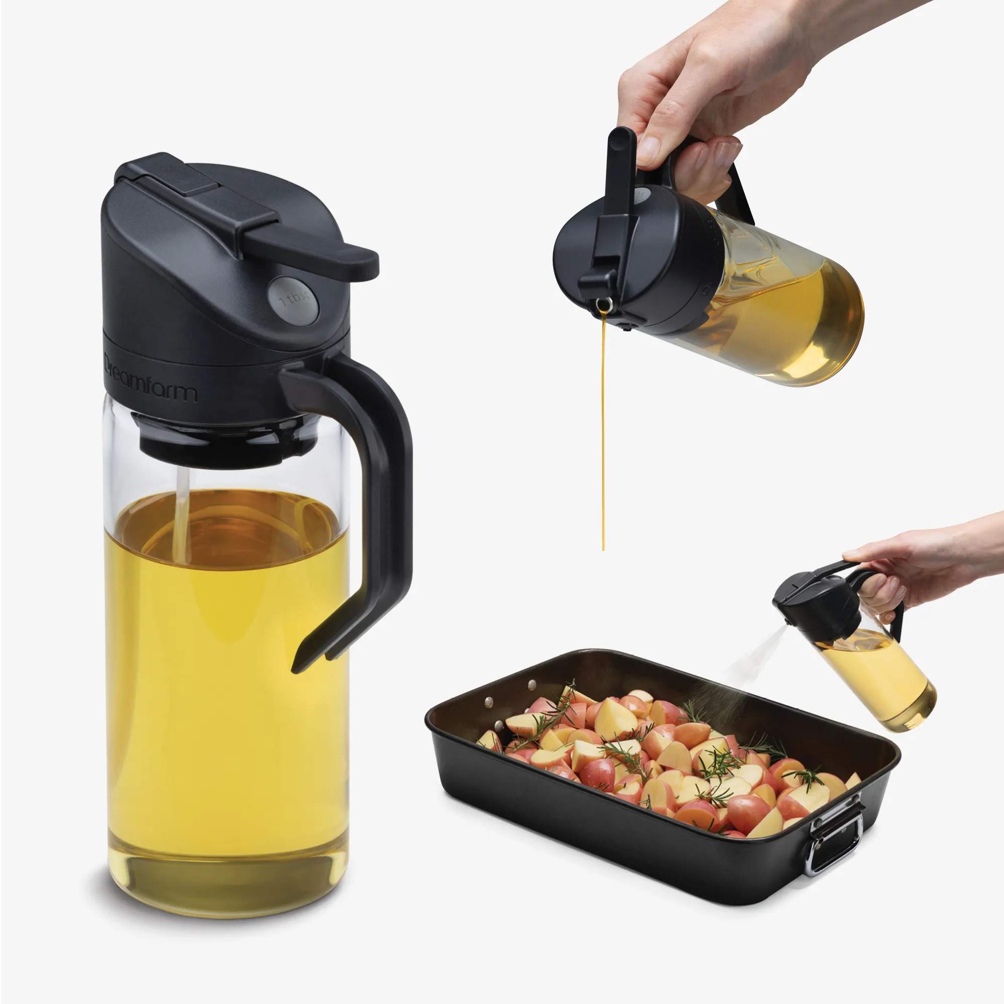 Dreamfarm Tilbehør til airfryers Oliespray i Black, 2