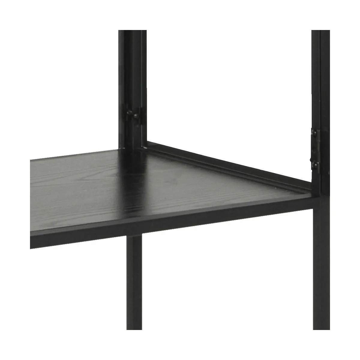 CASA Living Reoler og tilbehør Seaford Vitrine i Sort, 185,6 cm, 4