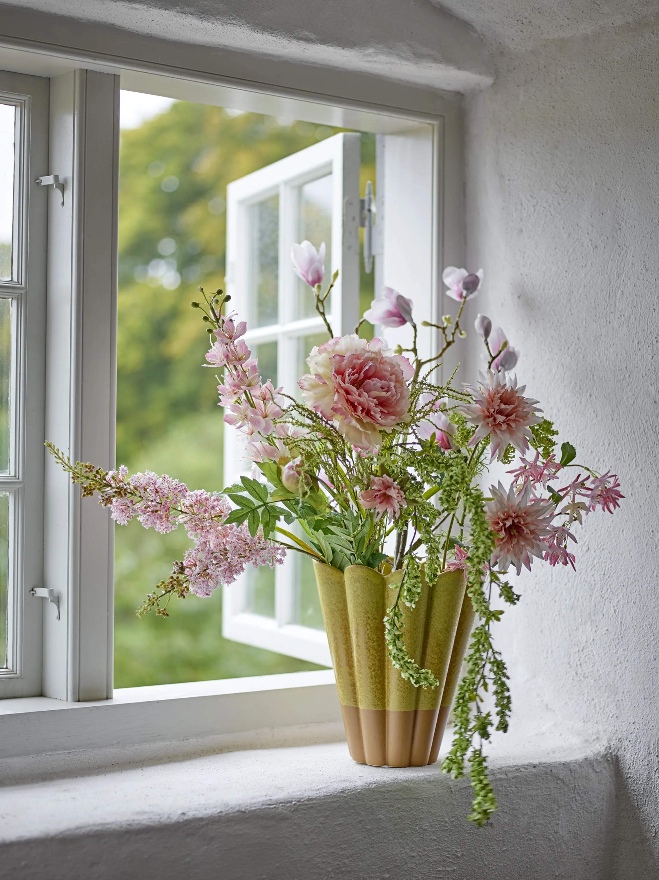 Bloomingville Kunstige blomster Kunstig Buket - Breeze i Lyserød/Grøn, 2
