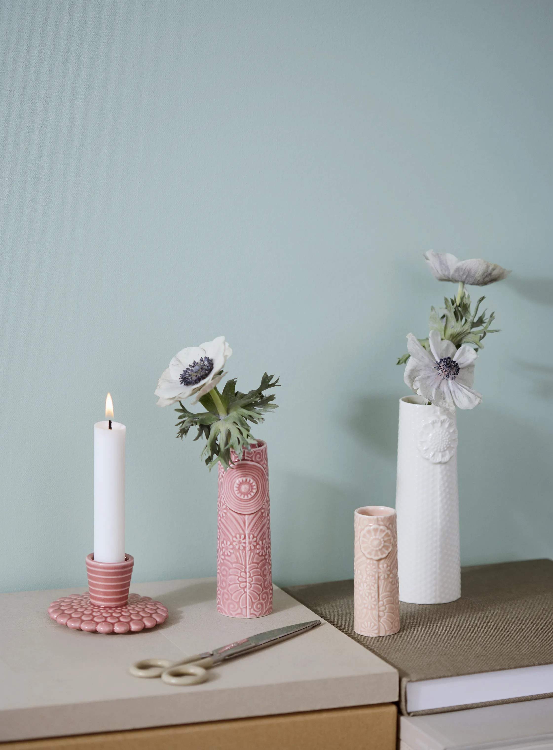 Dottir Vaser Pipanella Vase - 3 stk. i Blush/Rose/White, 3