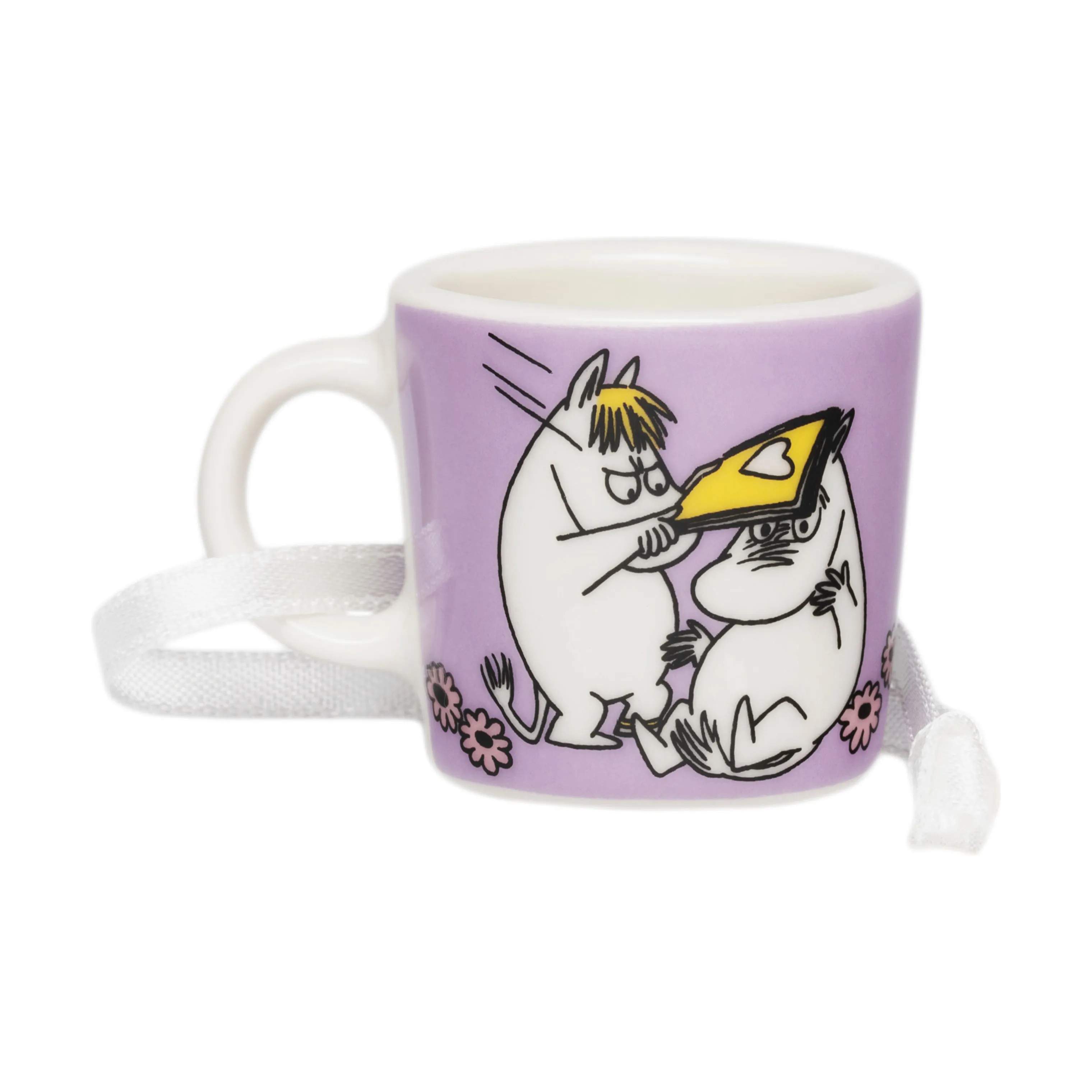 Moomin Arabia Krus og kopper med hank Klassisk Minikrus - Kærester i Kærester/lyserød, 4